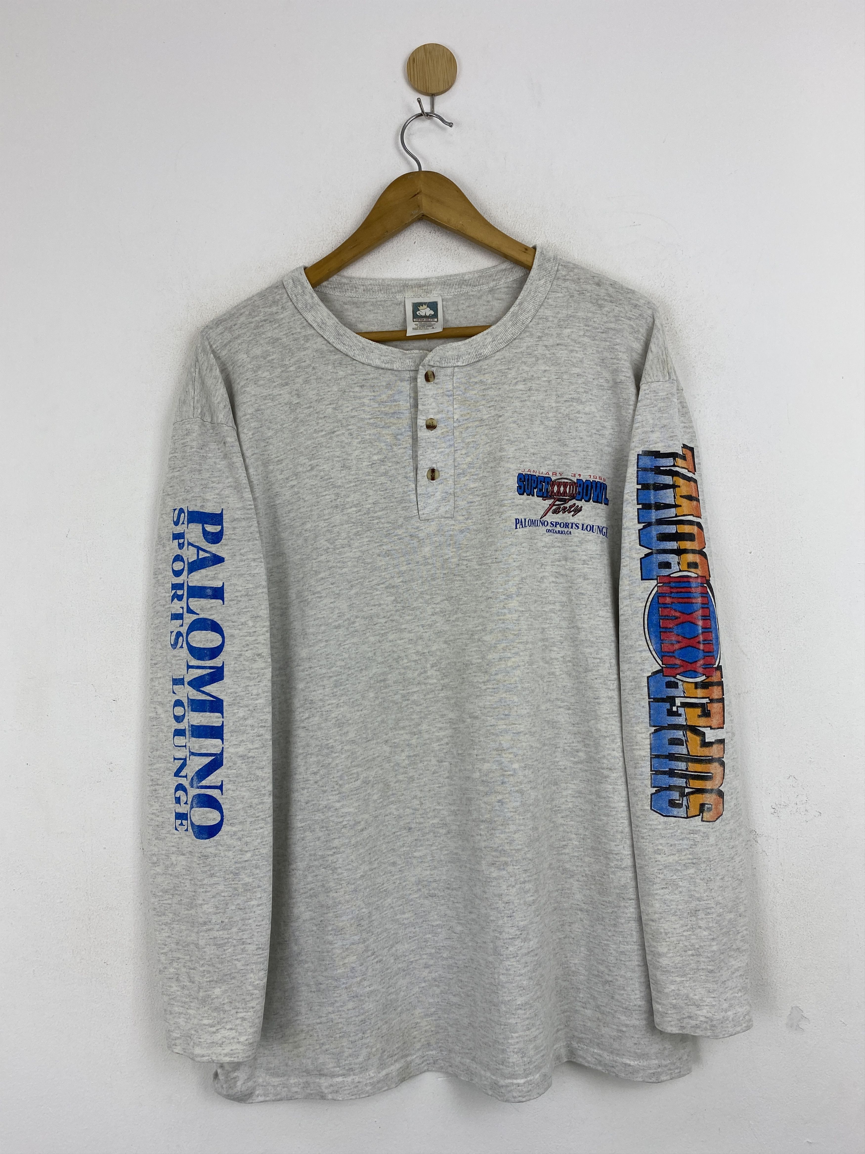 NFL × Vintage Vintage 90s Super Bowl Denver 1999 XXXIII Party Tee TA0611 Size US L / EU 52-54 / 3 - 2 Thumbnail