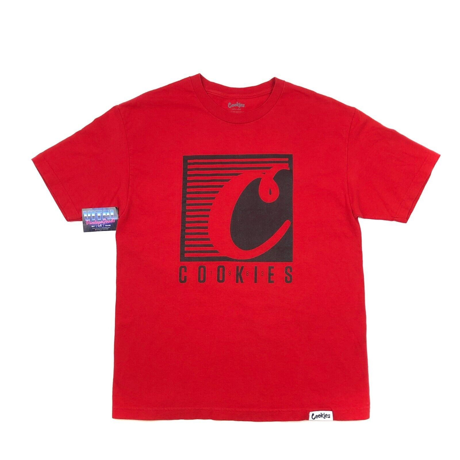 Cookies Cookies SF Big C Logo Spellout Red Tee T Shirt Size Large Size US L / EU 52-54 / 3 - 1 Thumbnail