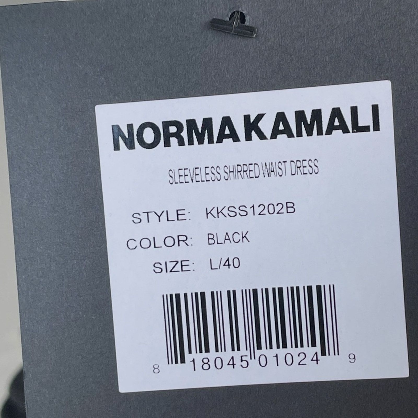 Norma Kamali NORMAM KAMALI SHIRRED WAIST DRESS SIZE:L/40 NWT Size L / US 10 / IT 46 - 9 Thumbnail