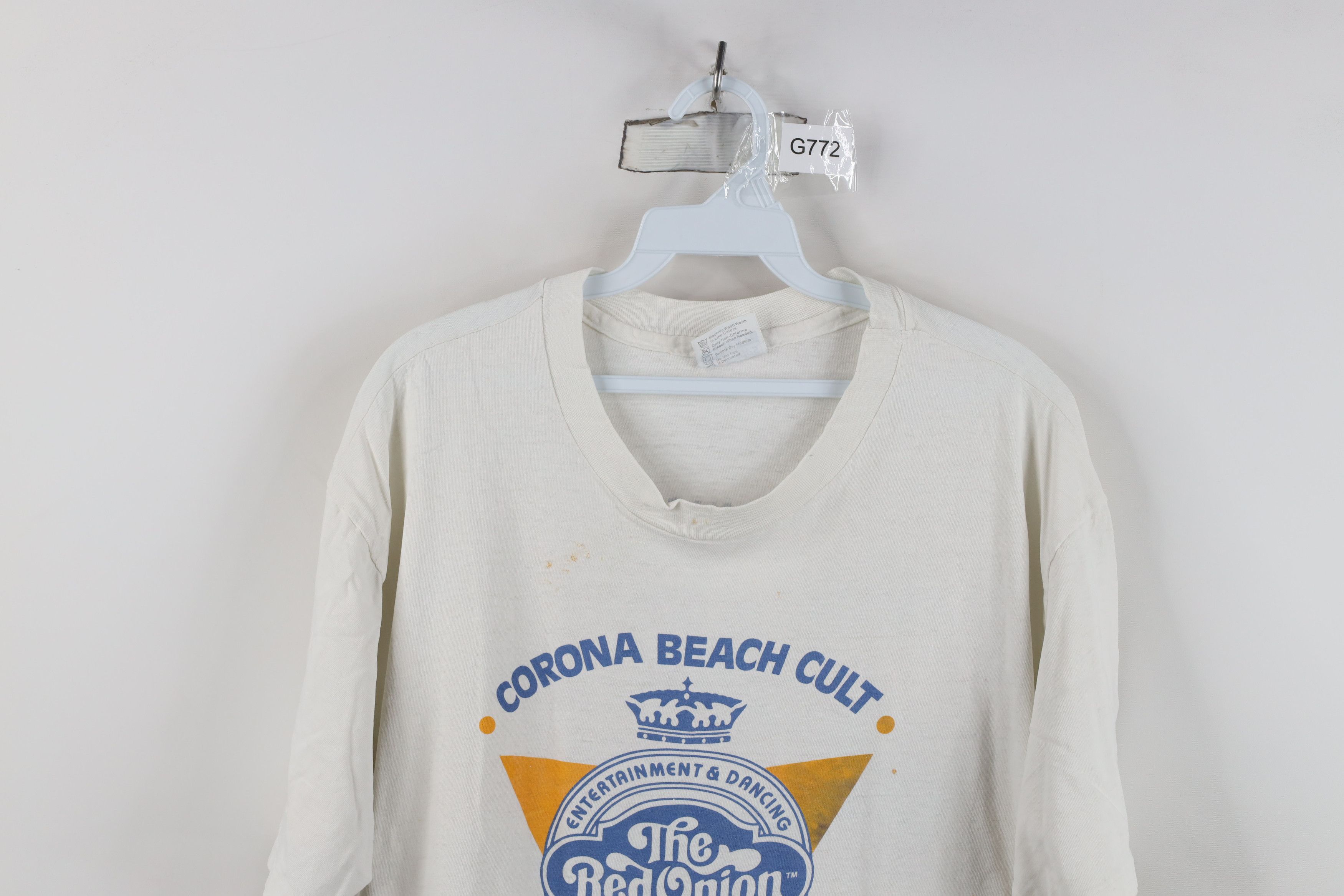 Vintage Vintage 80s Corona Extra Beer Beach Cult T-Shirt White USA Size US XL / EU 56 / 4 - 2 Thumbnail