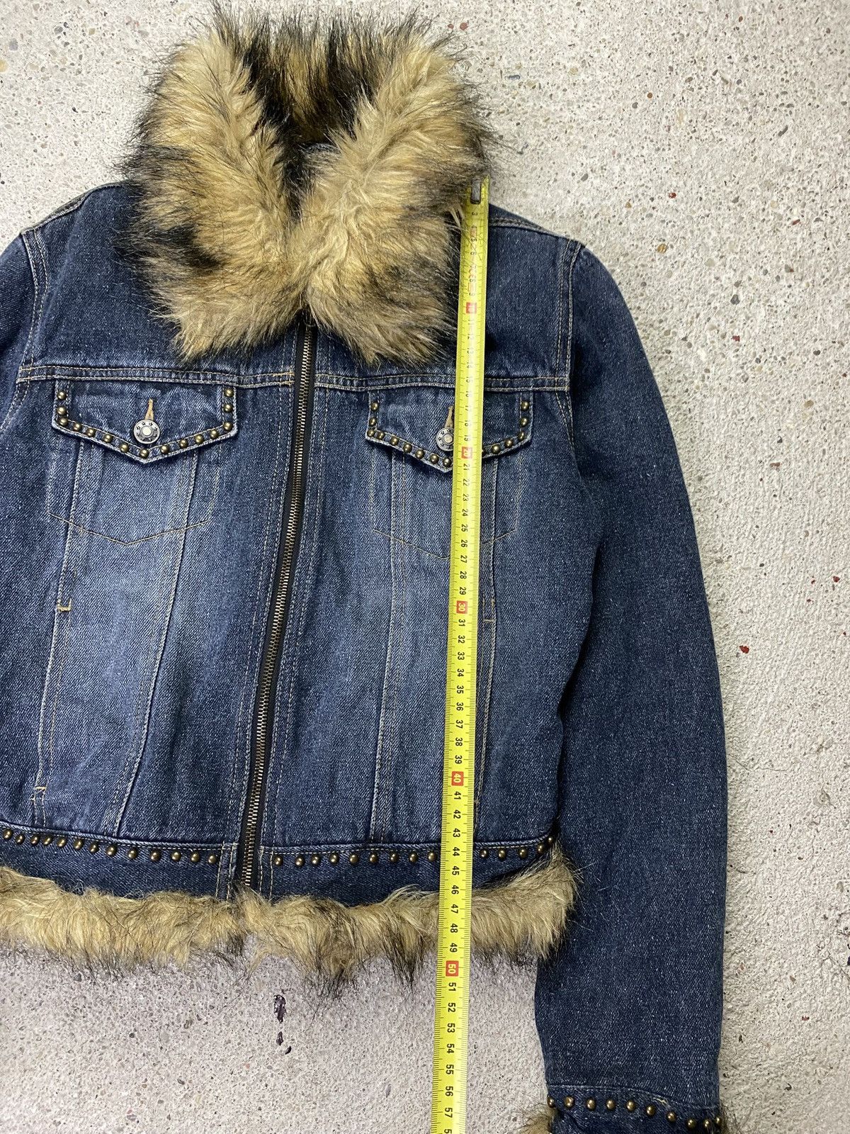 Japanese Brand Vintage faux fur denim jeans jacket if six was nine japan Size S / US 4 / IT 40 - 11 Thumbnail