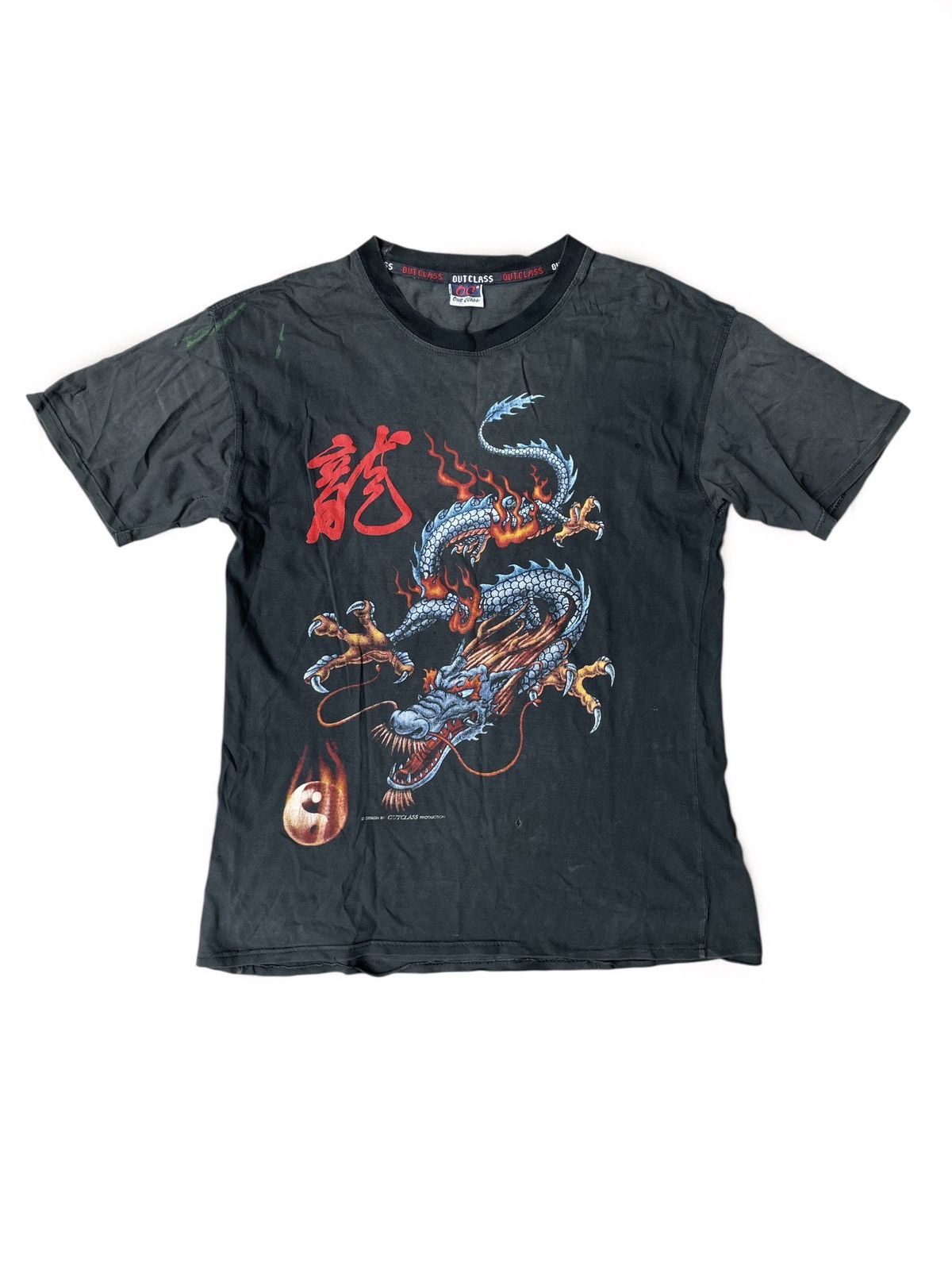 Other Vintage Thrashed Sun Faded Tee Dragon Flame Very Worn TShirt Size US M / EU 48-50 / 2 - 1 Thumbnail