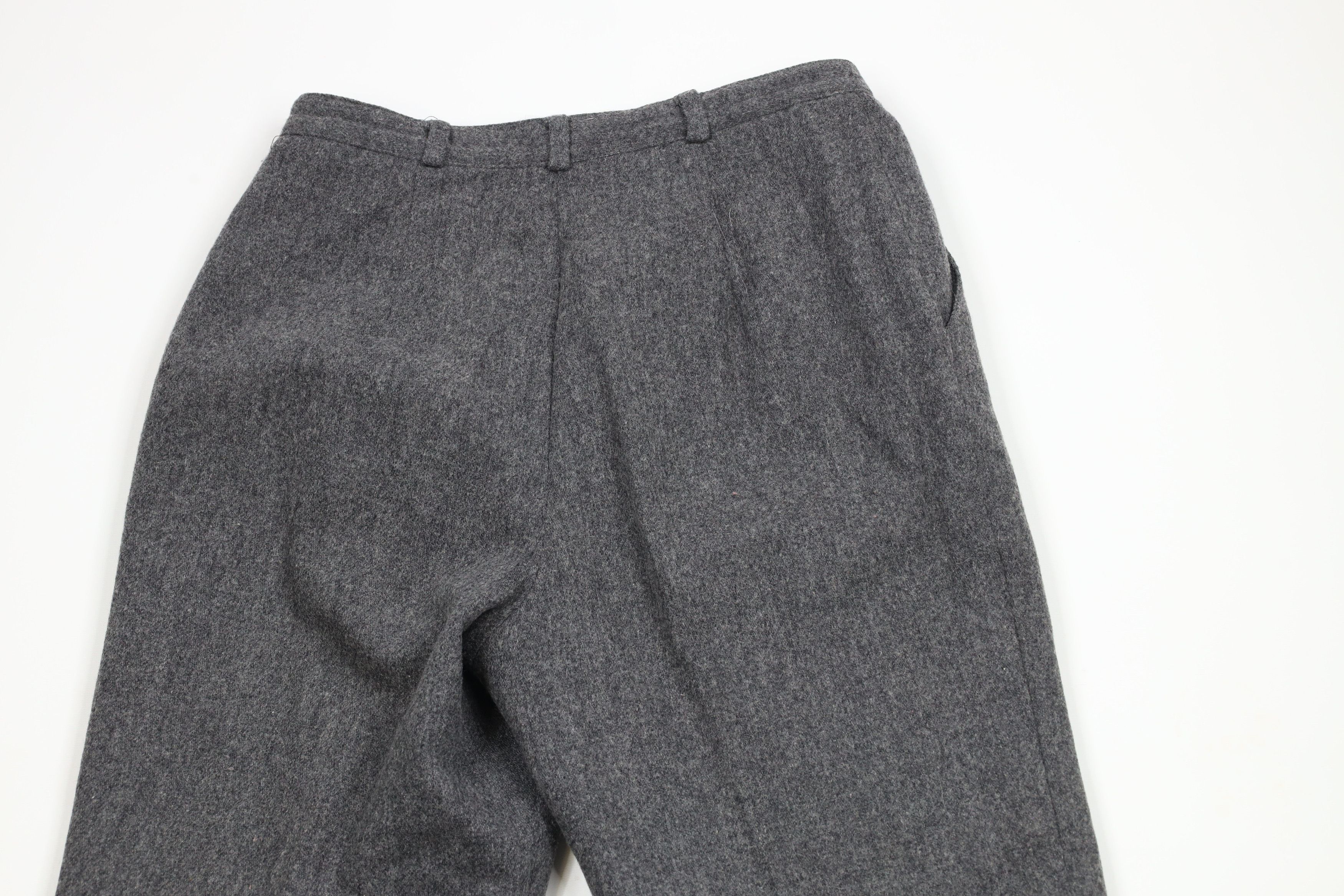 Vintage Vintage 90s Streetwear Wool Pleated Straight Leg Chino Pants Size 32" / US 10 / IT 46 - 8 Thumbnail