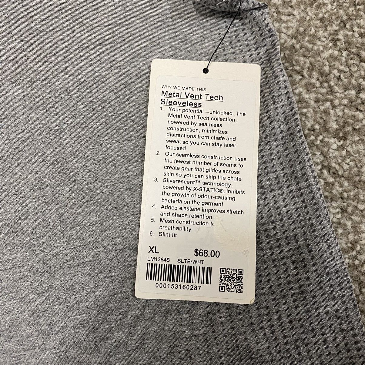 Lululemon Lululemon Men’s Metal Vent Tech Tank Top Size US XL / EU 56 / 4 - 5 Thumbnail
