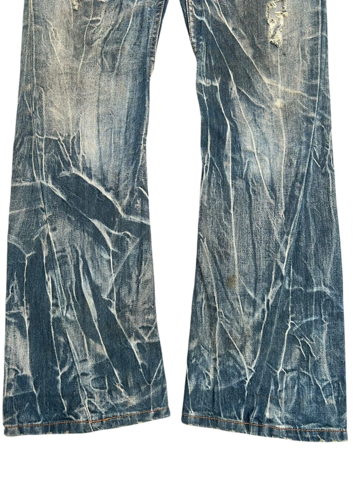 Kapital FLARE Antful Jeans Japanese Distressed Dirty Denim Jeans Size US 32 / EU 48 - 5 Thumbnail