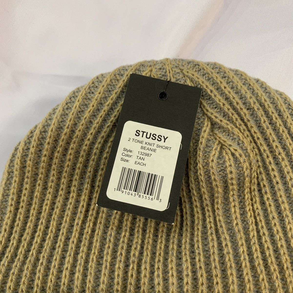 Stussy × Vintage Stussy 2 Tone Short Beanie Size ONE SIZE - 2 Thumbnail