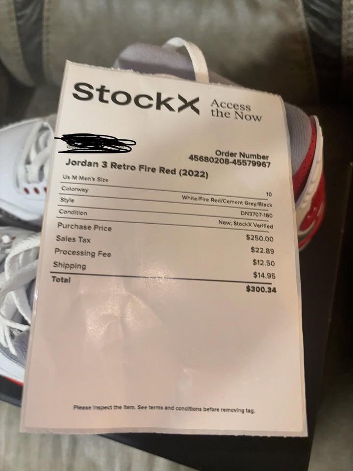 Jordan Brand Jordan 3 Fire Red Size US 10 / EU 43 - 4 Thumbnail