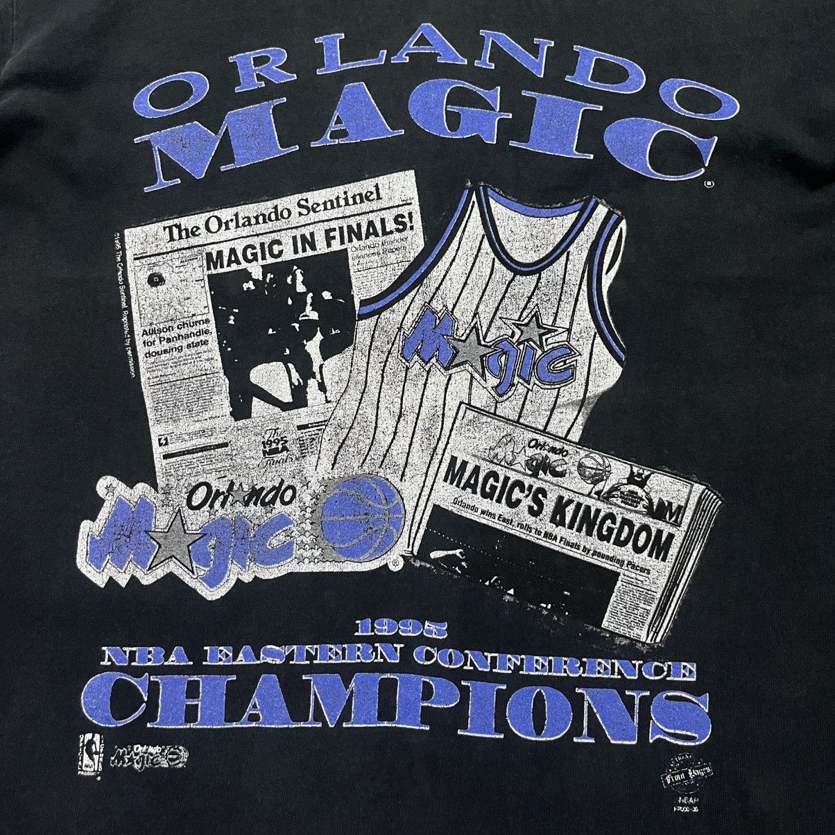 NBA Faded Trashed Vintage NBA Orlando Magic tees Size US L / EU 52-54 / 3 - 5 Thumbnail