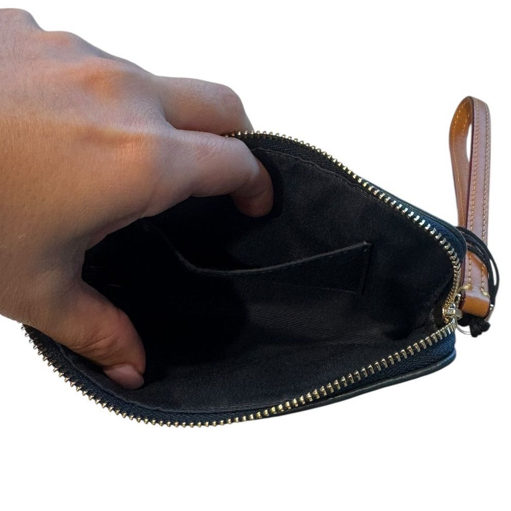 Coach Caoch Corner Zip Wristlet In Signature Denim Size ONE SIZE - 4 Thumbnail