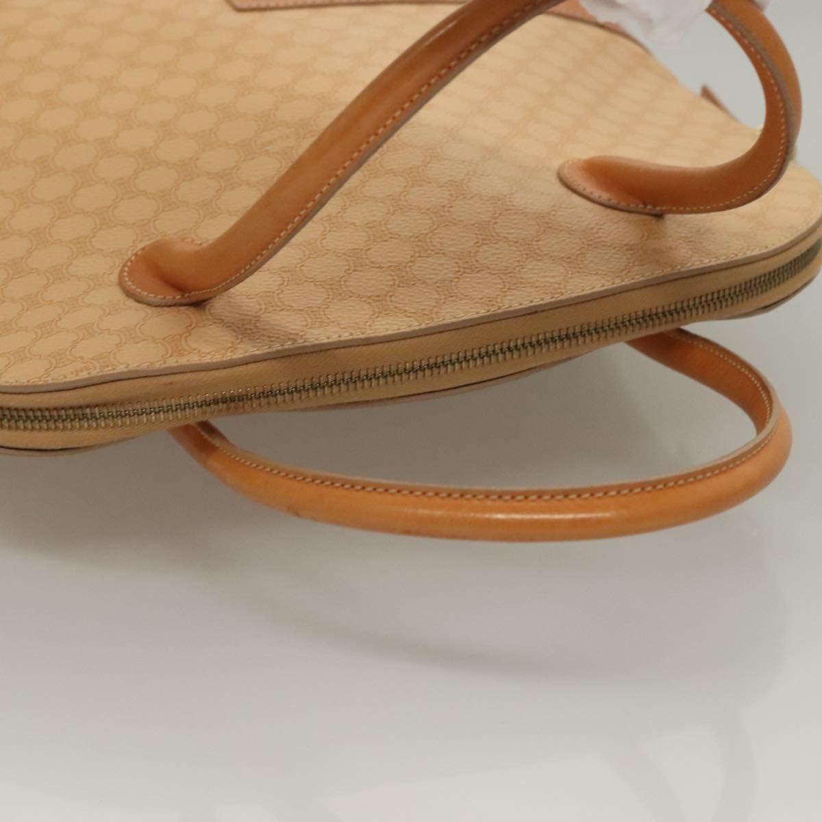 Celine CELINE Macadam Canvas Hand Bag Pvc Leather Beige Size ONE SIZE - 6 Thumbnail