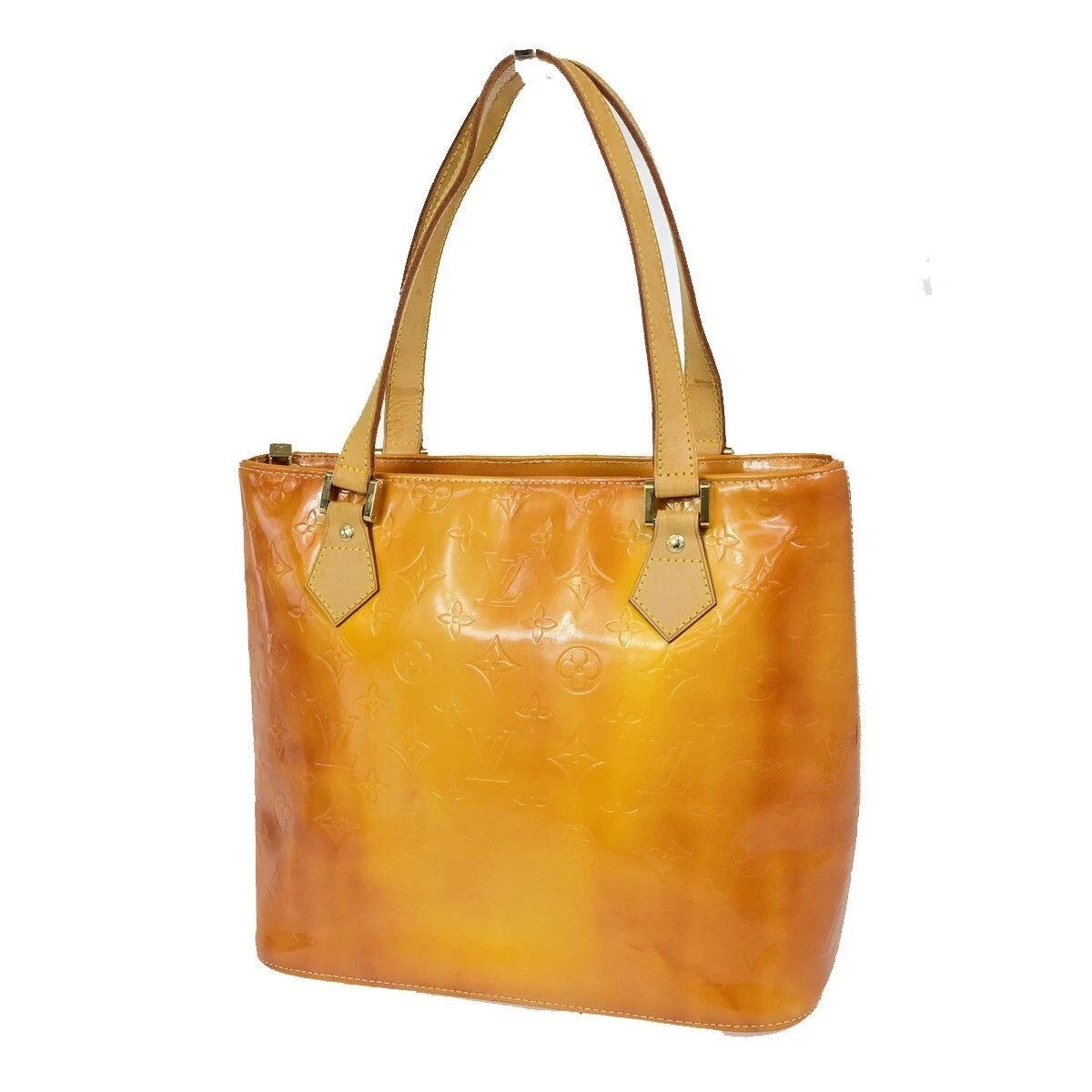 Louis Vuitton Monogram Vernis Houston Shoulder Bag Yellow, Women's