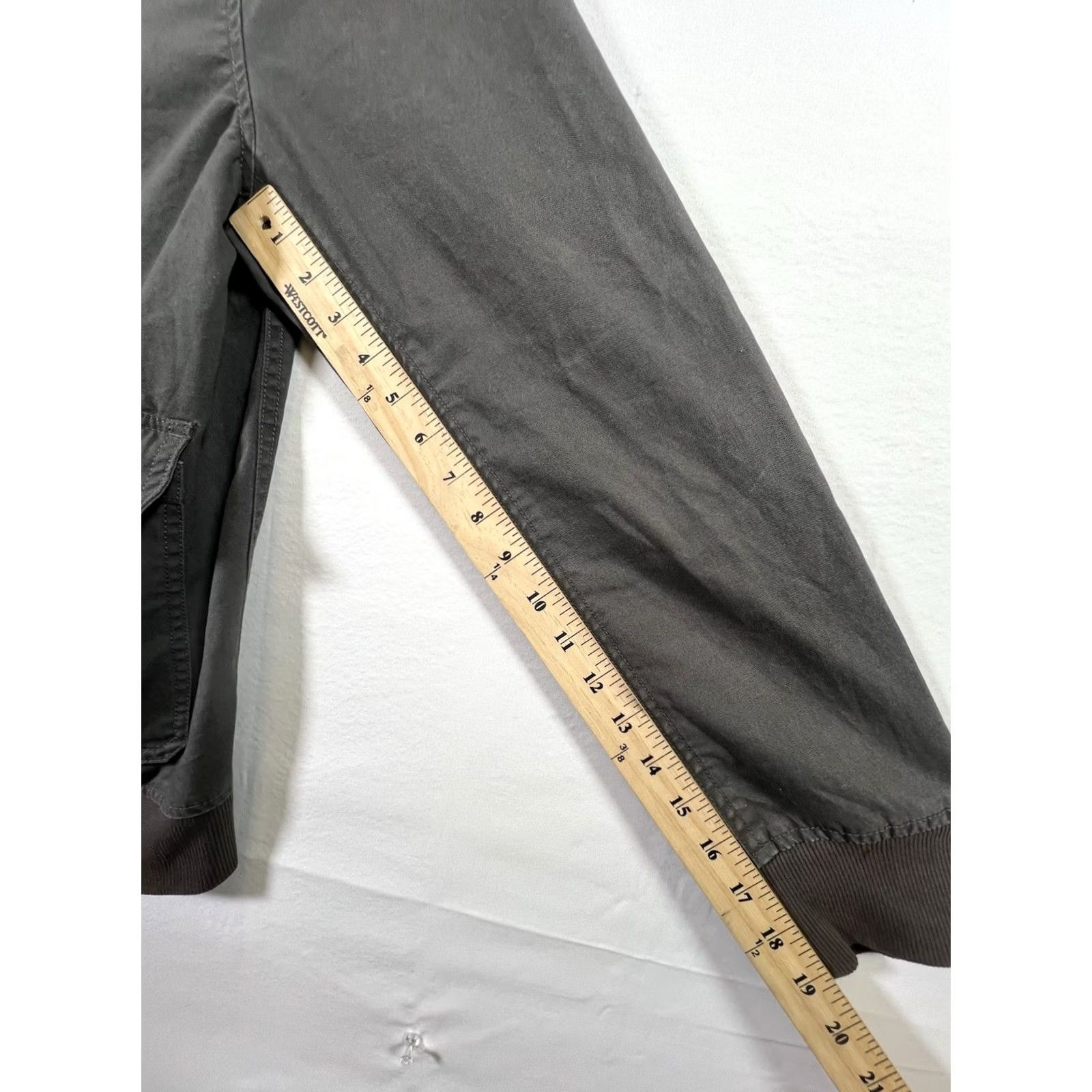Converse Converse ONE STAR Canvas Bomber Jacket Regular L Gray/Black Zipper Men’s Lightweight Mid-Length Stars Shirt/Coat Size US L / EU 52-54 / 3 - 4 Thumbnail