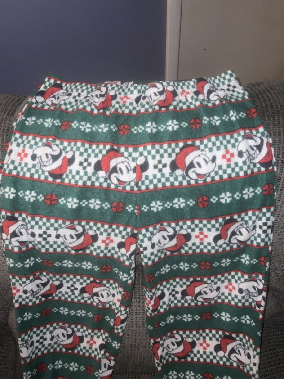 Mickey Mouse Disney Mickey & Minnie Mouse Christmas All-Over Pajama ...