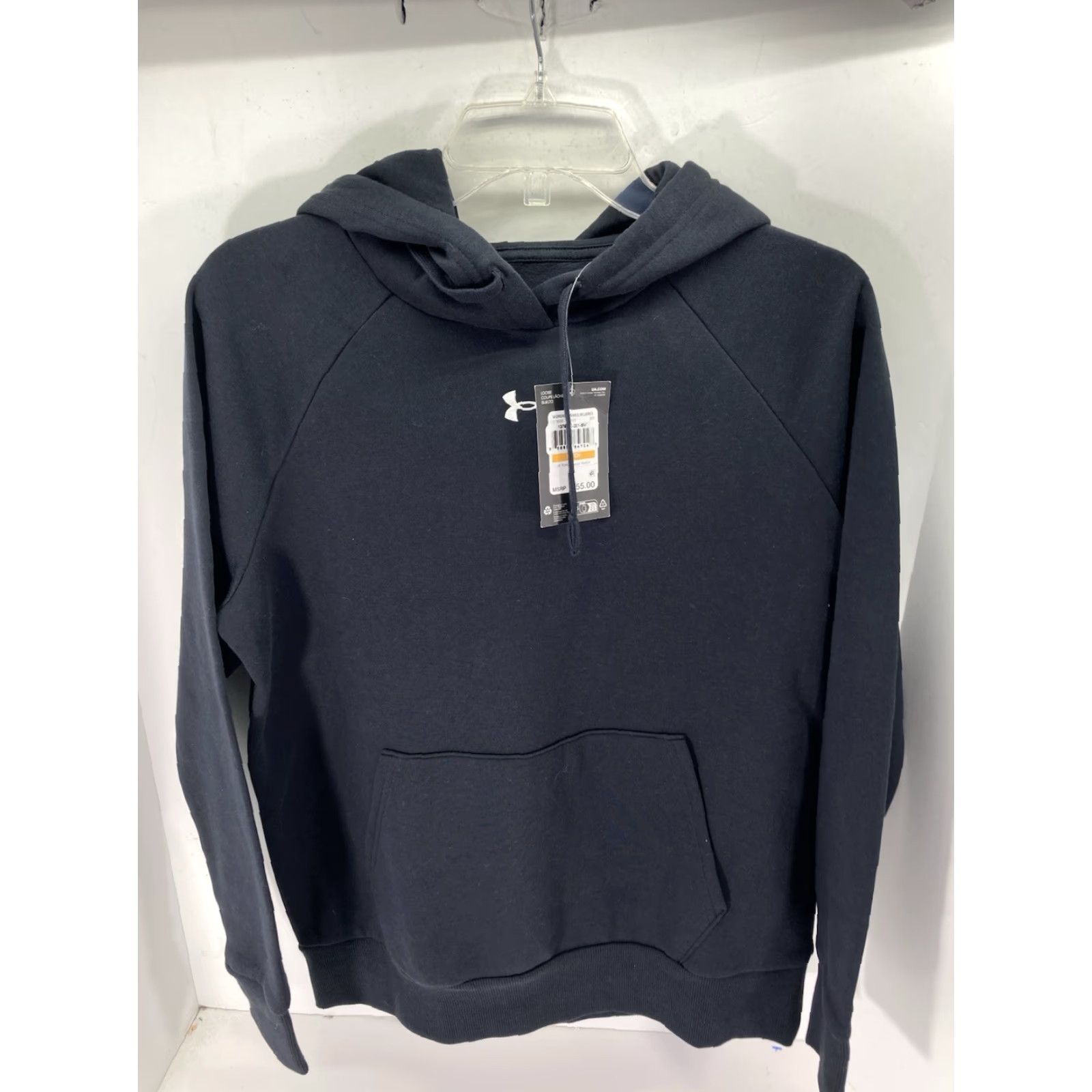 Under Armour Under Armour Rival Hoodie Sweatshirt Women S Black Pullover Fleece NWT Size S / US 4 / IT 40 - 2 Thumbnail