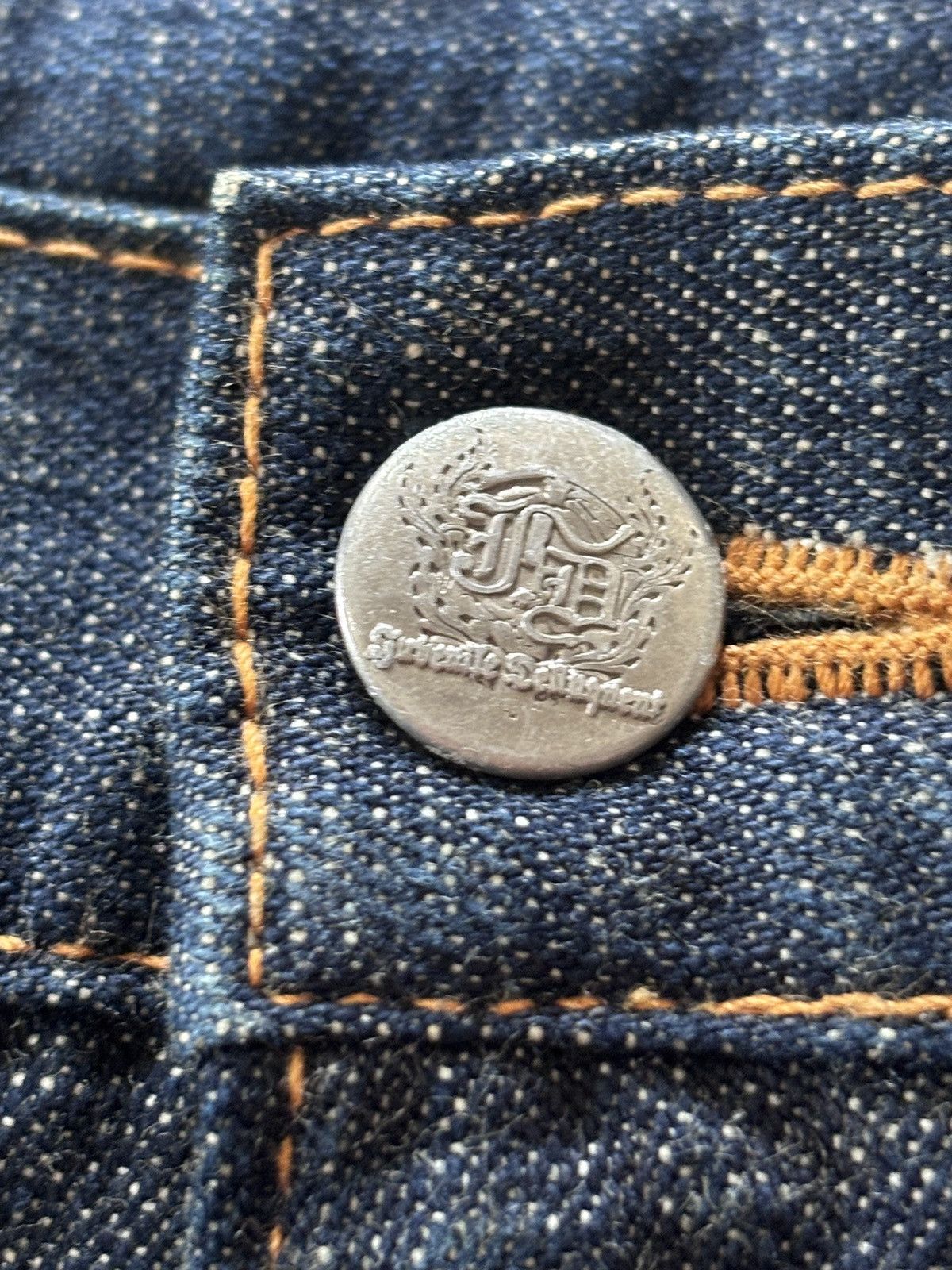 Japan Blue Juvenile Delinquent X Japan Blue Panelling Indigo Dyed Jeans Size US 38 / EU 54 - 21 Thumbnail