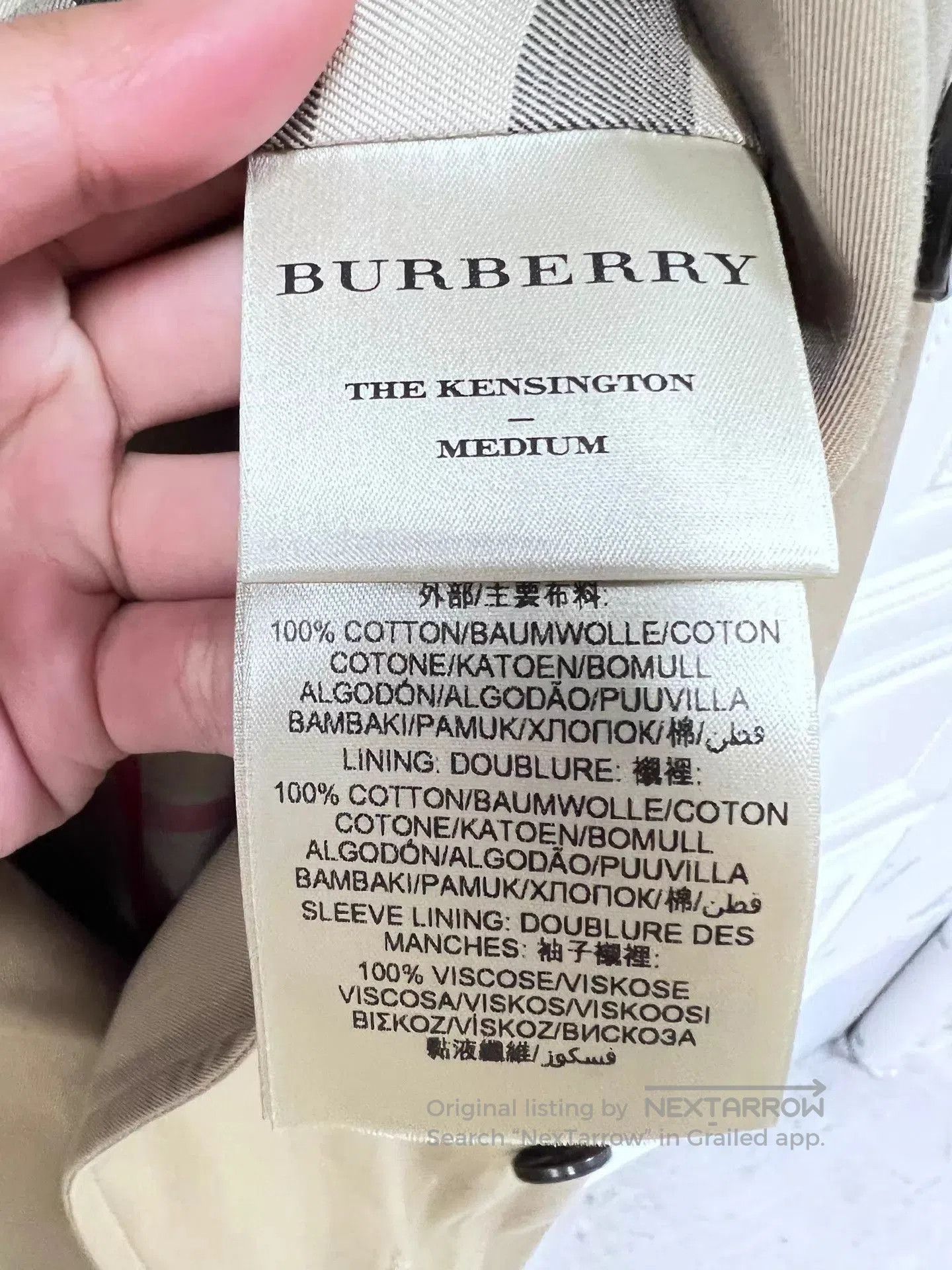 Burberry Beige Double-Breasted Trench Coat Size S. Size US S / EU 44-46 / 1 - 6 Thumbnail