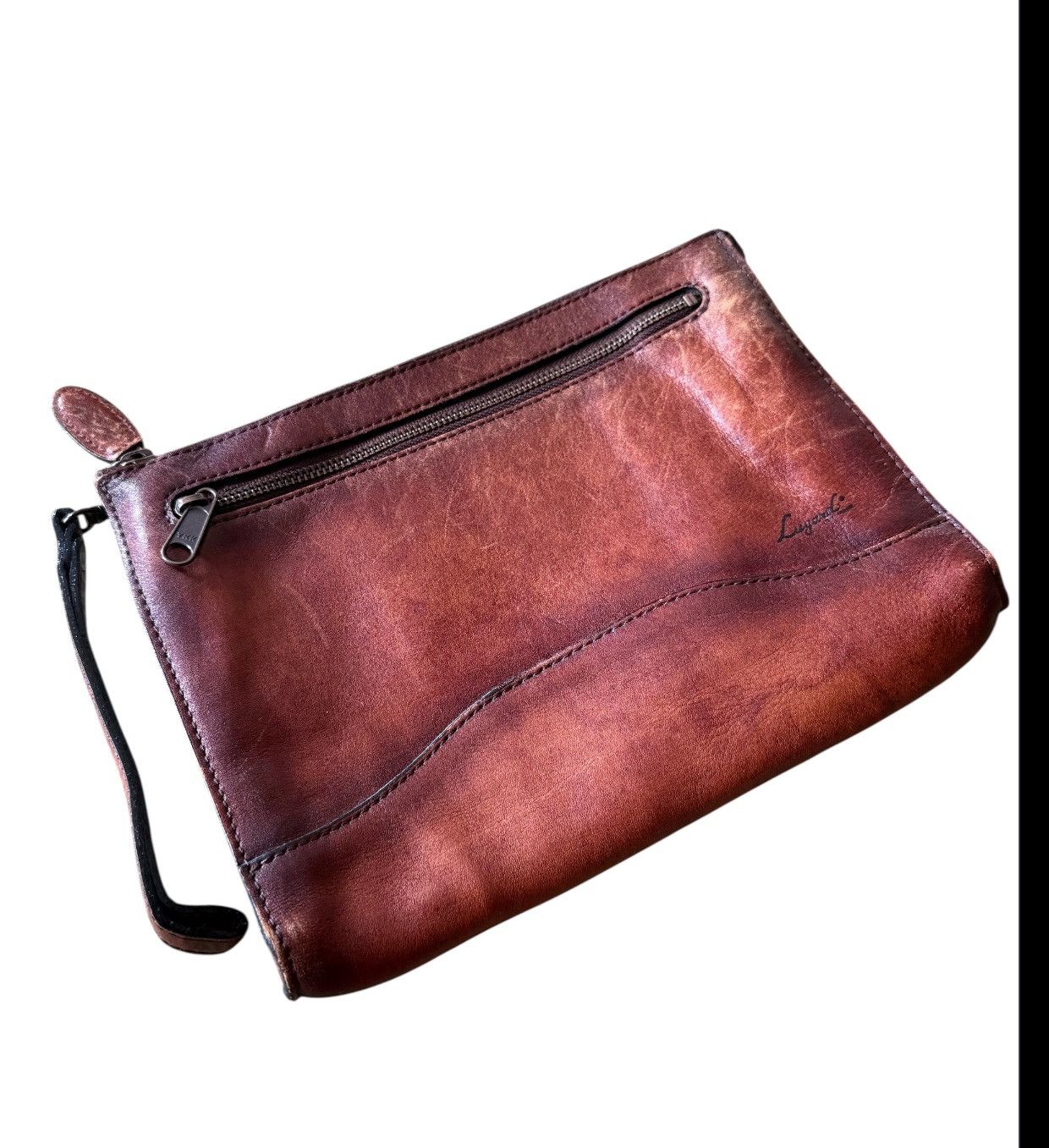 Japanese Brand Lugard G3 Clutch Bag Leather Vintage Size ONE SIZE - 3 Thumbnail