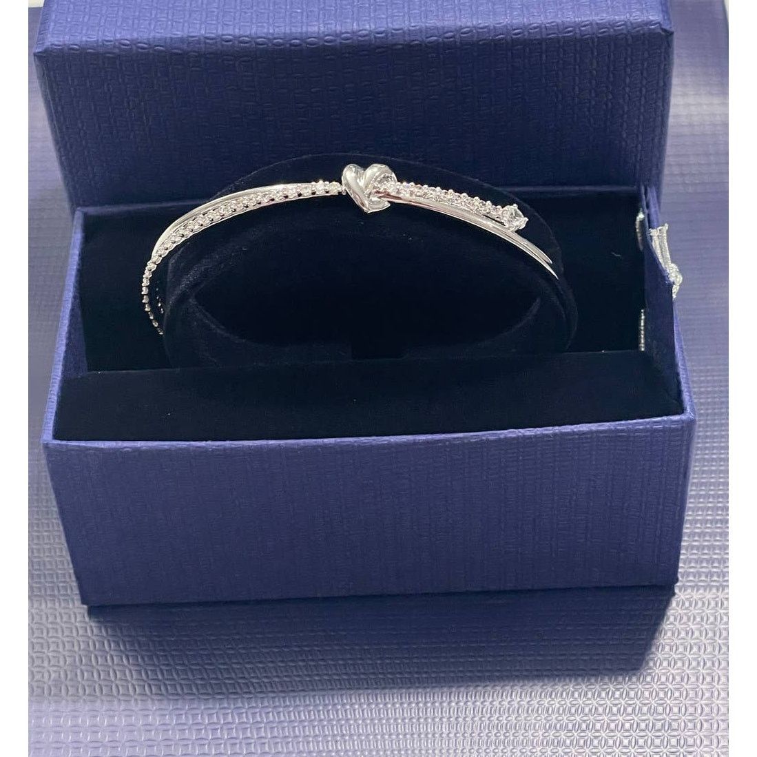 Swarovski Swarovski Lifelong Heart Bangle M New Silver Bracelet Size ONE SIZE - 4 Thumbnail