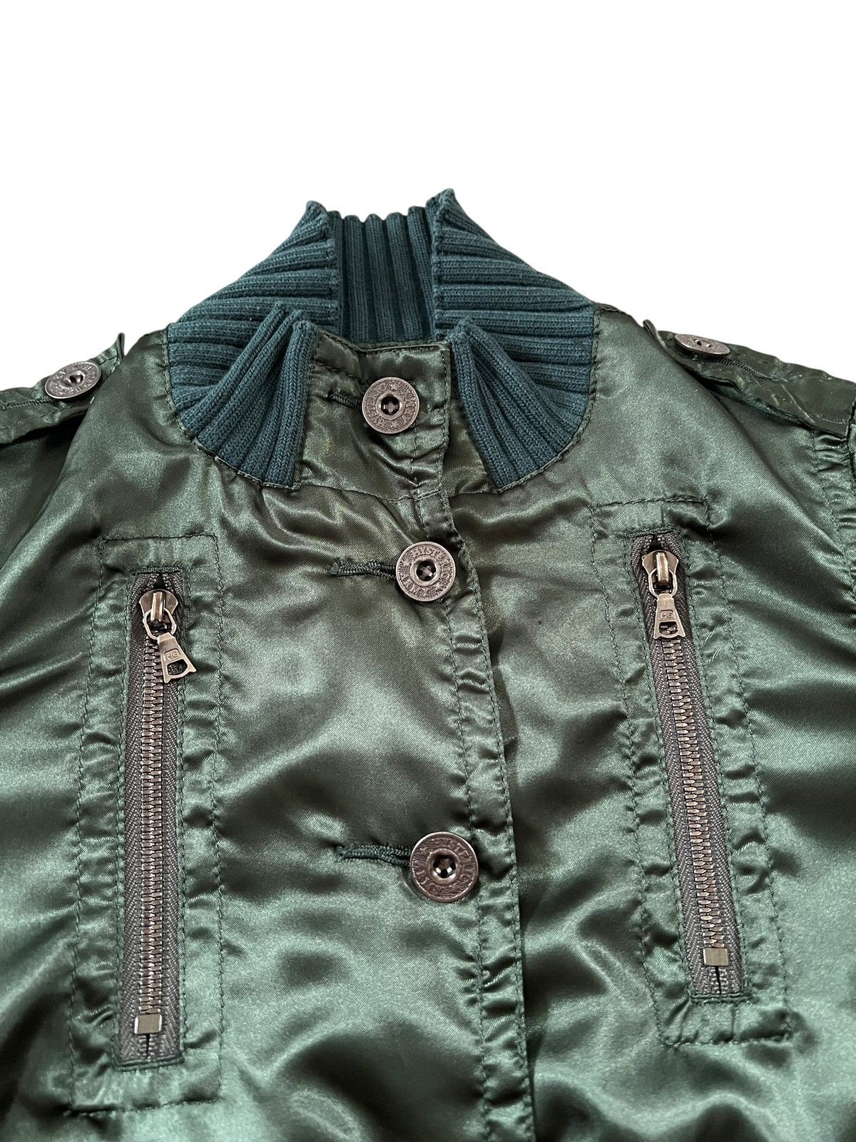 Hysteric Glamour Hysteric Glamour Embroidered Logo Satin Bomber Jacket Size XS / US 0-2 / IT 36-38 - 7 Thumbnail