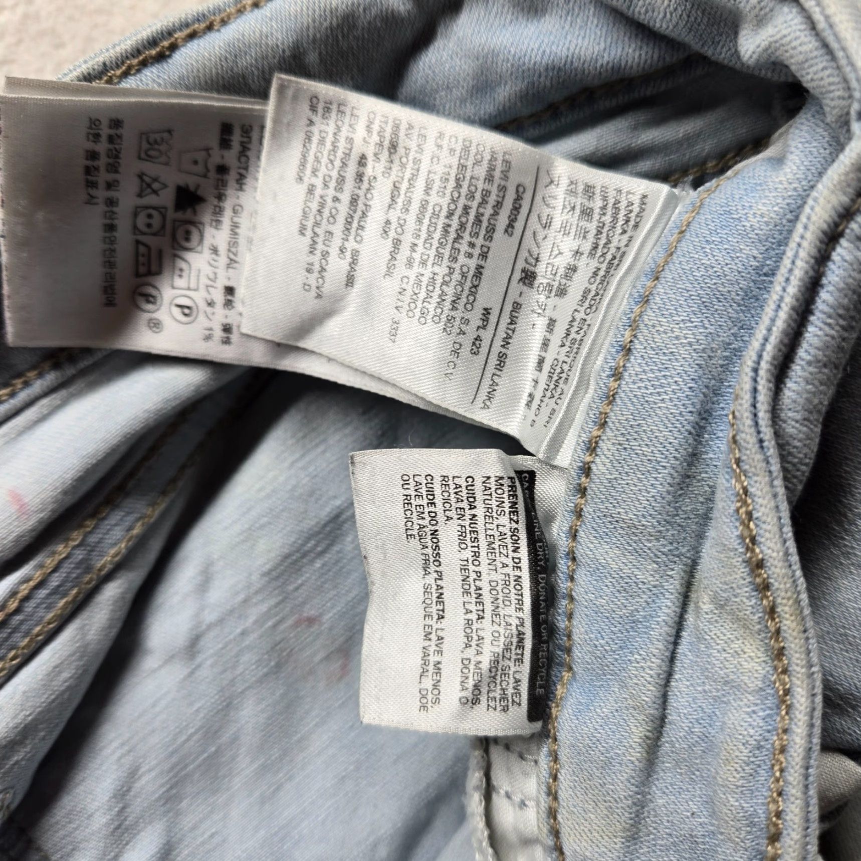 Levi's Levi's 711 Skinny Jeans Women Size 32 Light Wash Denim Cotton Blend Modern 2010s Size 24" / US 00 / IT 34 - 4 Thumbnail