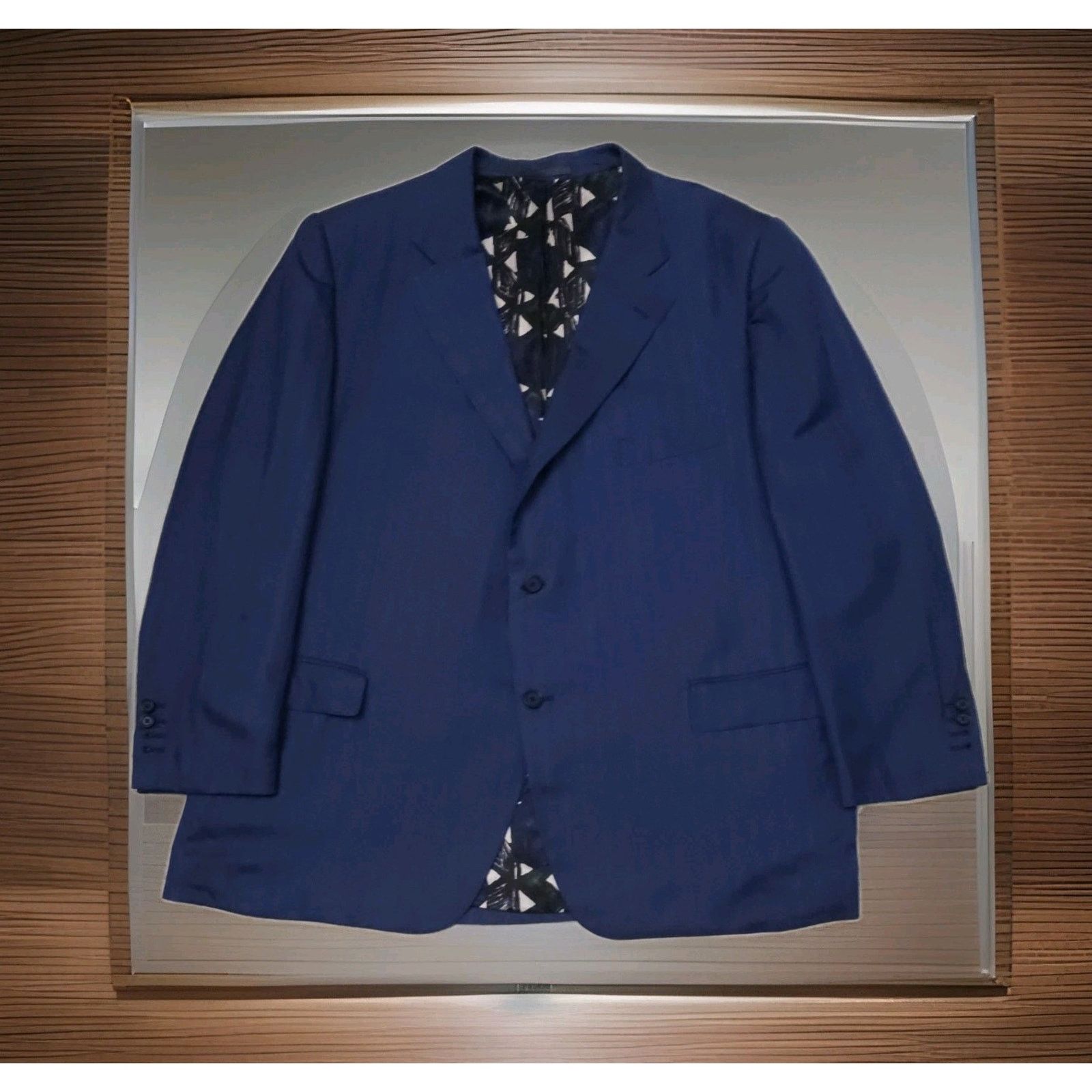 Caruso Caruso Silk Single Breasted Silk Pashmina Blazer 62 US 52 Size US L / EU 52-54 / 3 - 3 Thumbnail