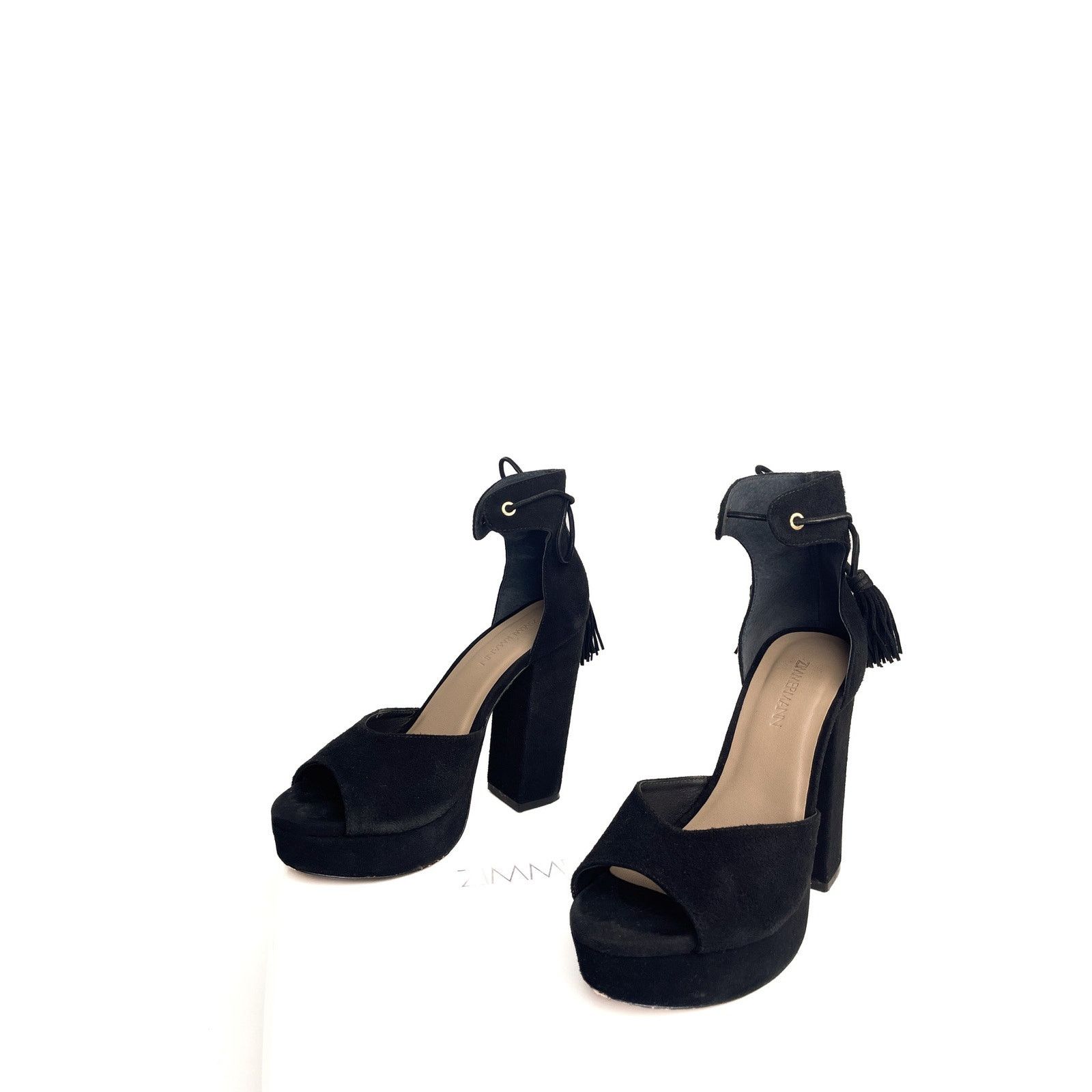 Zimmermann Platform Block Suede Heel Size US 6 / IT 36 - 6 Thumbnail