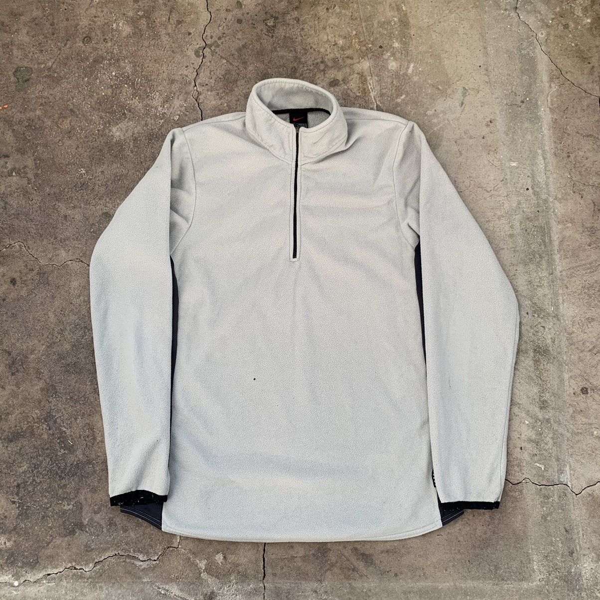 Nike × Vintage Nike y2k Vintage small Logo Fleece 1/3 Zip Baggy Sweatshirt Size US L / EU 52-54 / 3 - 1 Thumbnail