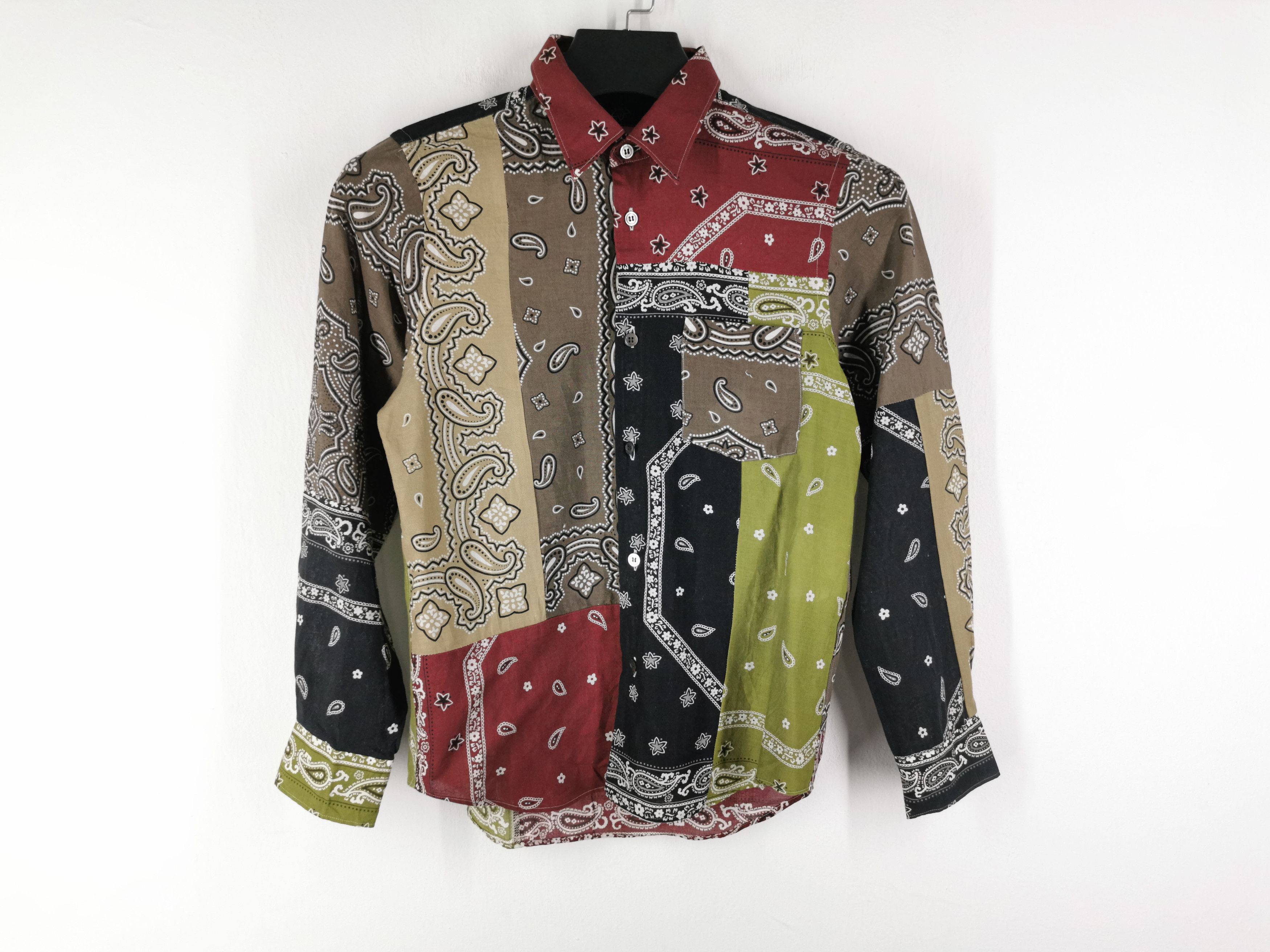 Junya Watanabe Junya Watanabe Comme des Garçons Paisley Pattern Shirt Size US S / EU 44-46 / 1 - 1 Thumbnail