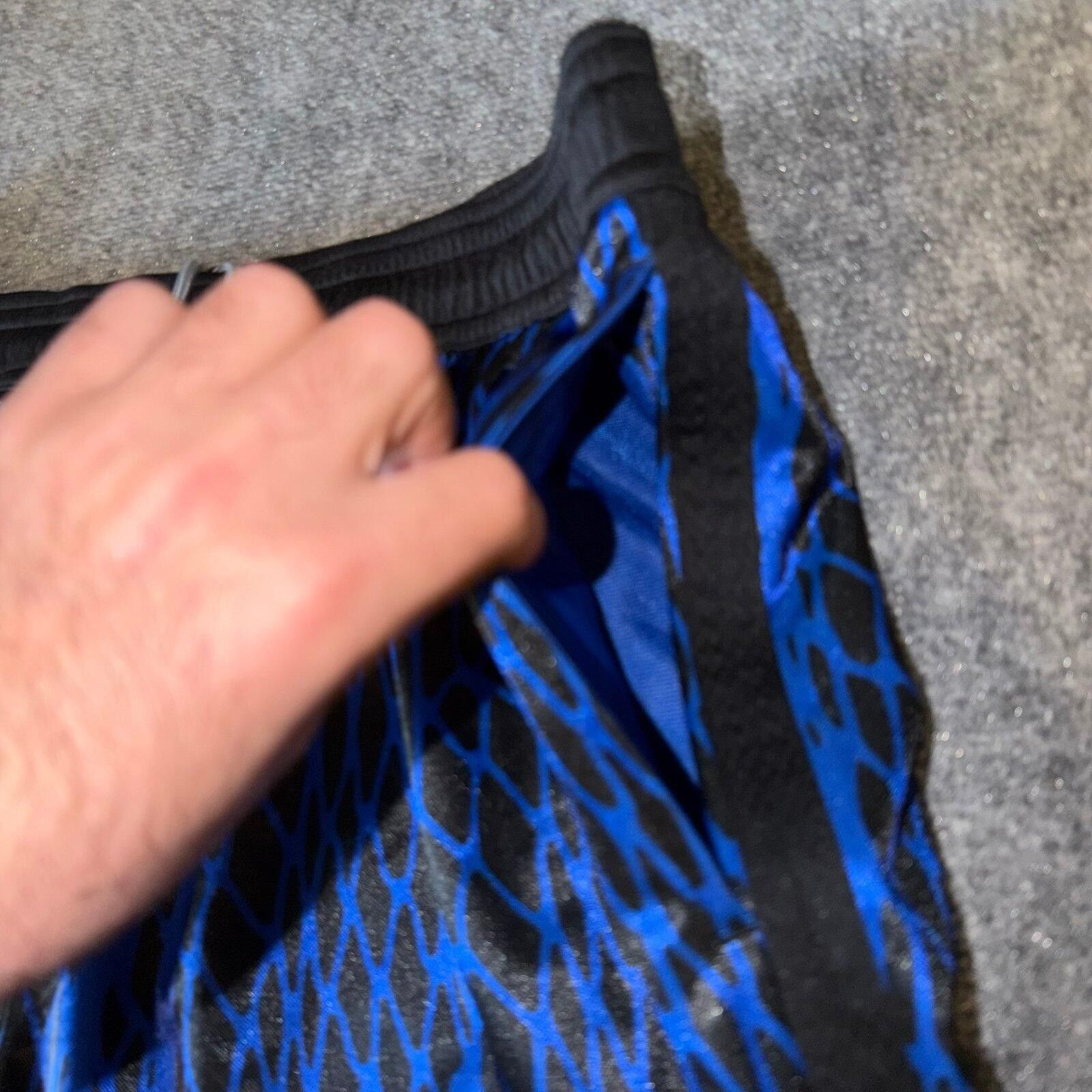 JW Anderson AND1 Shiny Blue Beautiful Baggy Hoop Shorts Mens 3XL Vtg y2k Size US 44 / EU 60 - 3 Thumbnail