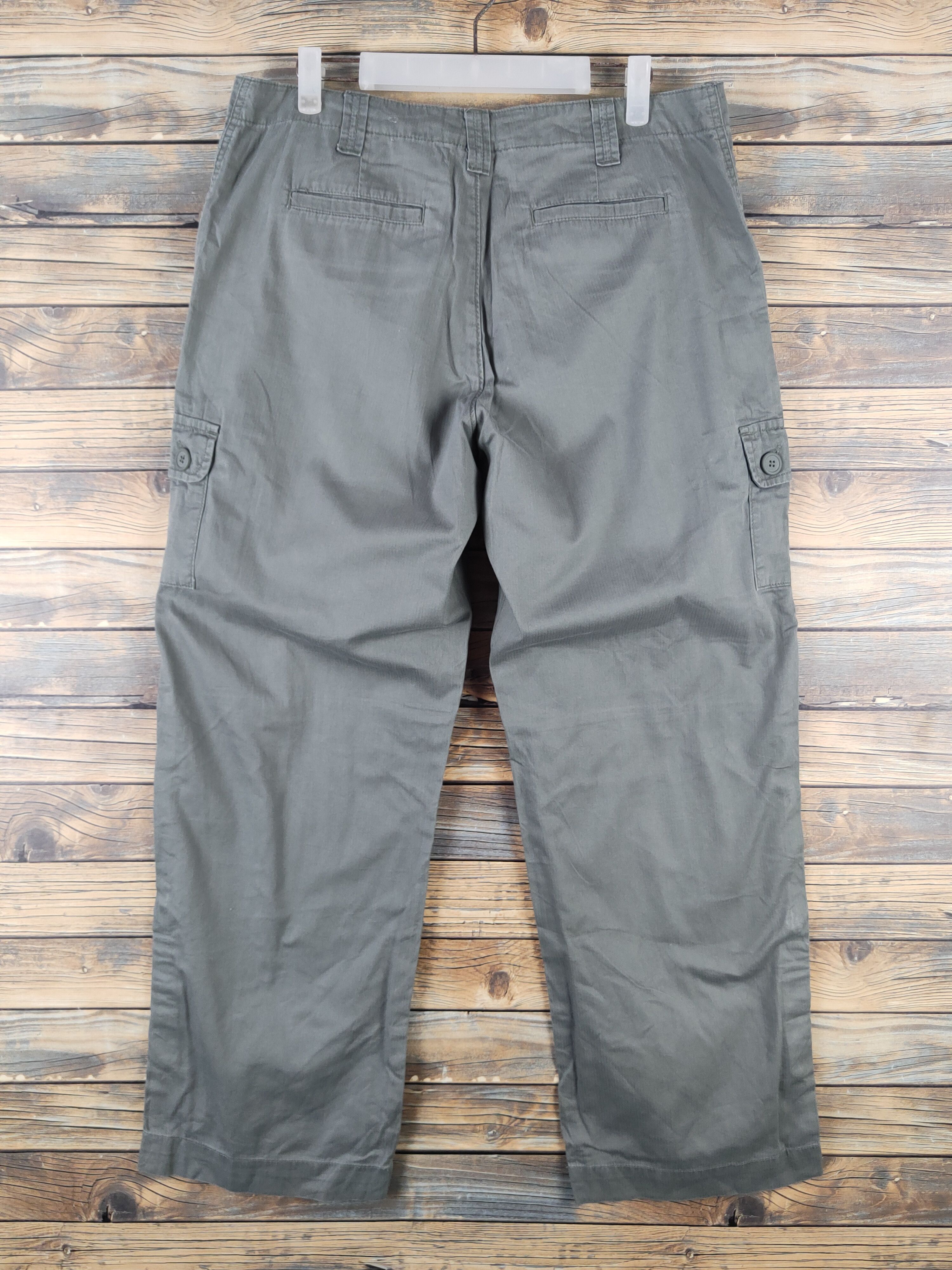 Japanese Brand DL Lee Green Multipocket Tactical Cargo Pants #947 Size US 33 - 7 Thumbnail