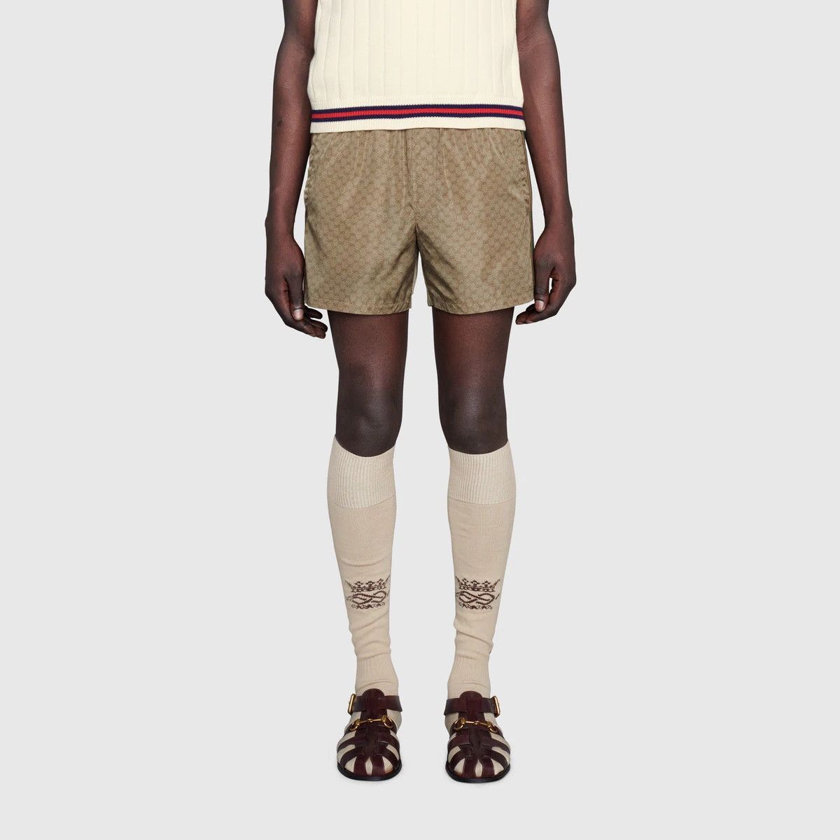Gucci oc11z1025 Waterproof Nylon Swim Short With GG in Multicolor Size US 32 / EU 48 - 3 Thumbnail