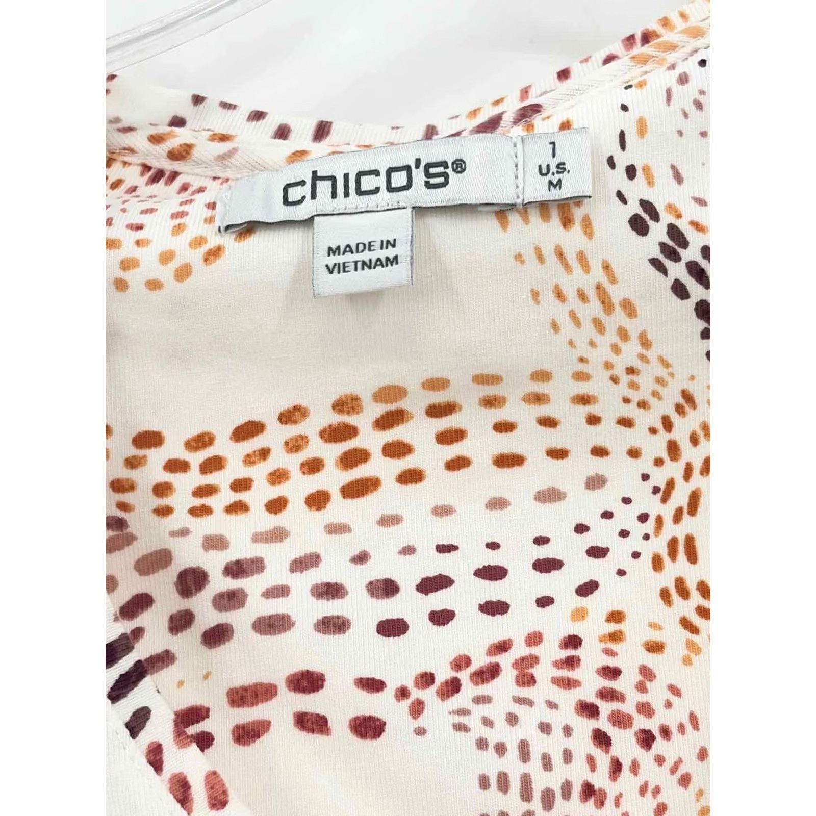 Vintage Chico's White Size 1/Medium Long Sleeve Blouse Size XS / US 0-2 / IT 36-38 - 3 Thumbnail