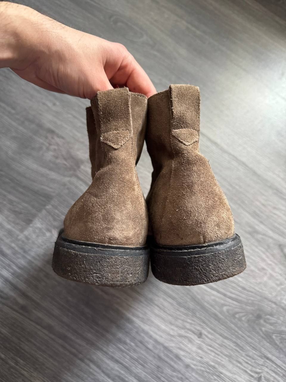 Allsaints AllSaints Moth Leather Suede Boot Taupe Animal Print Size US 11 / EU 44 - 4 Thumbnail
