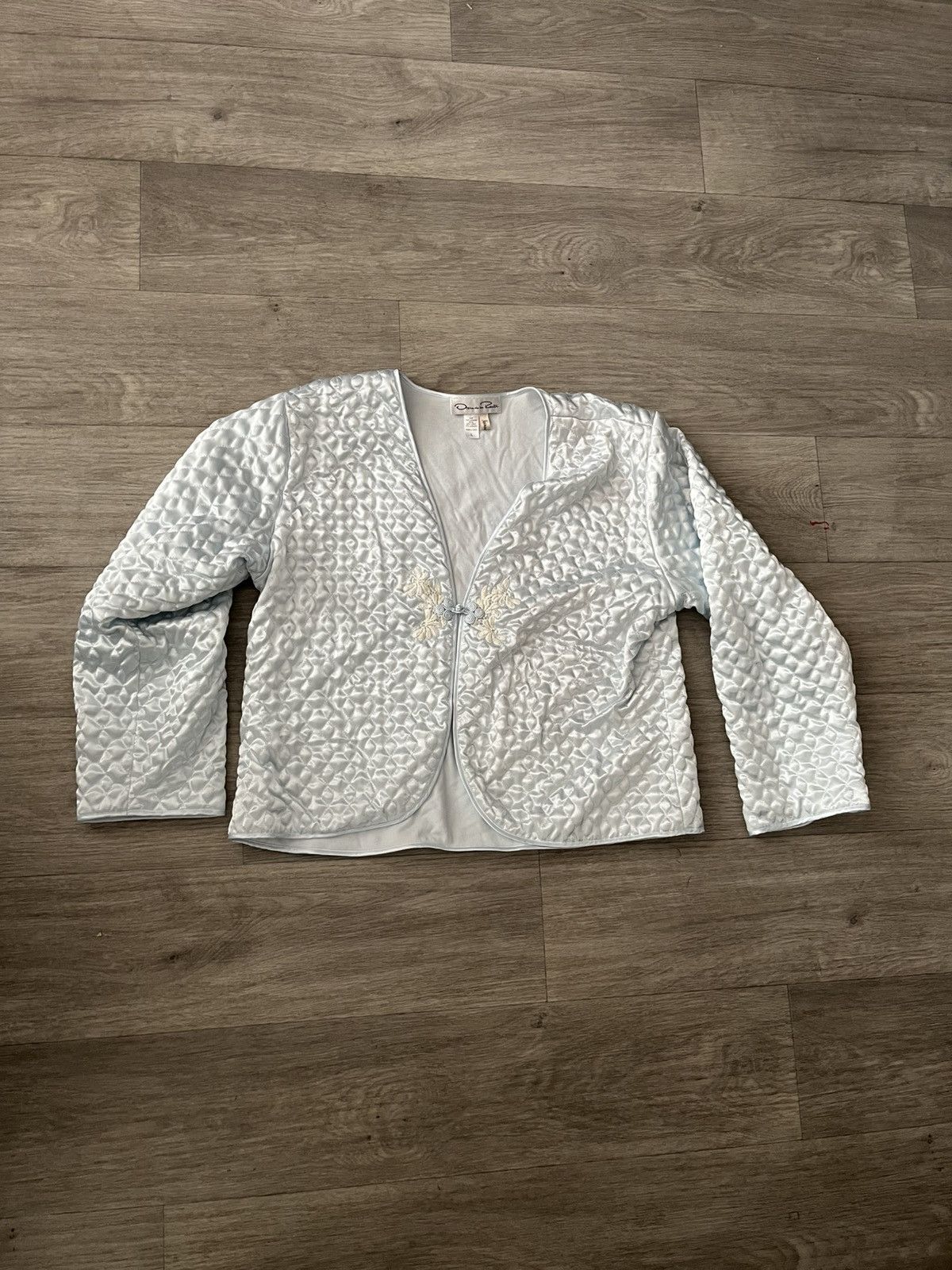 Oscar De La Renta Vintage Quilted Cardigan Size L / US 10 / IT 46 - 1 Thumbnail