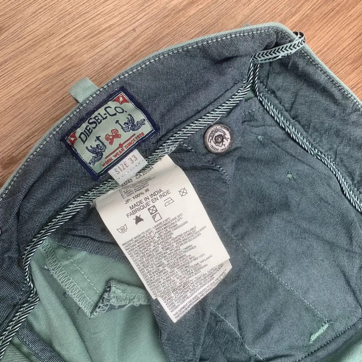 Diesel 🔥 HOT ITEMS🔥DIESEL TROUSERS RUGGED VINTAGE WORK WEAR PANTS Size US 35 - 8 Thumbnail