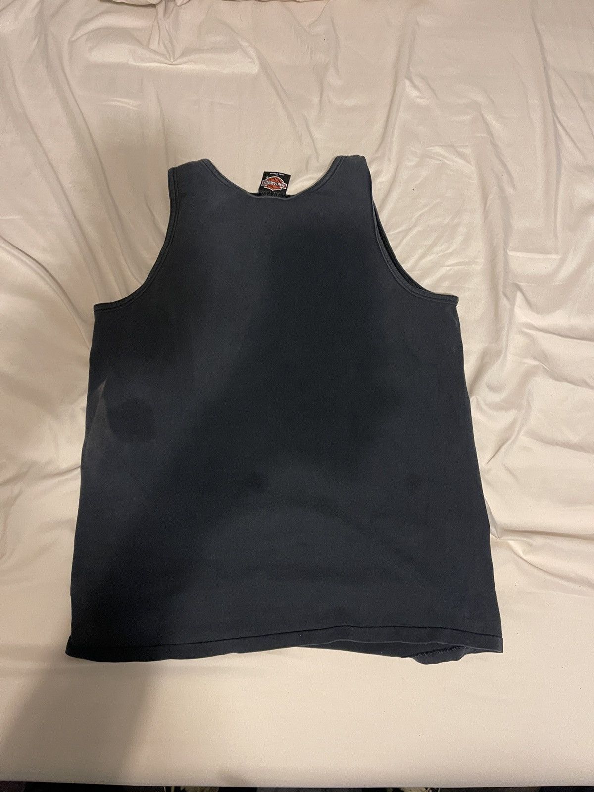 Harley Davidson × Vintage Harley Davidson bike no sleeve tee shirt Size US M / EU 48-50 / 2 - 3 Thumbnail