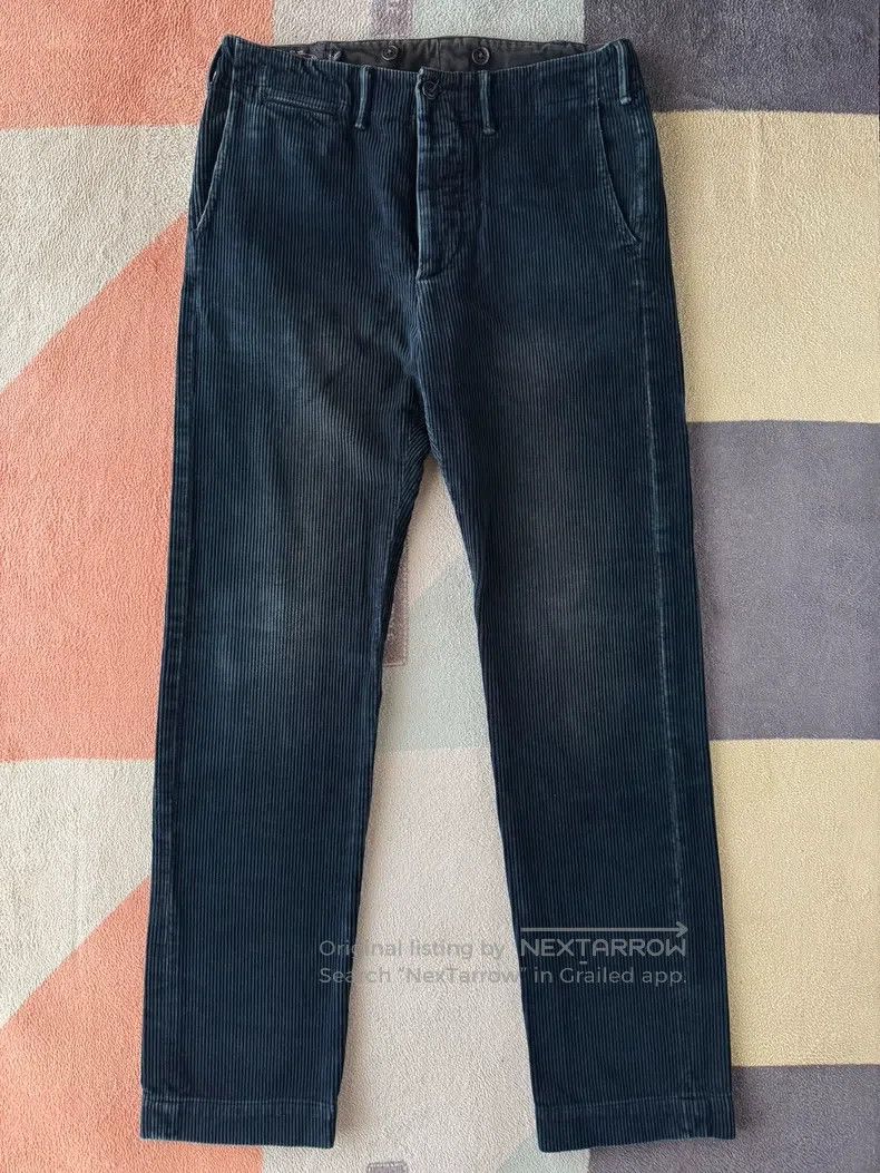 RRL Ralph Lauren RRL Ralph Lauren Blue dyed light core velvet pants Size US 30 / EU 46 - 1 Thumbnail