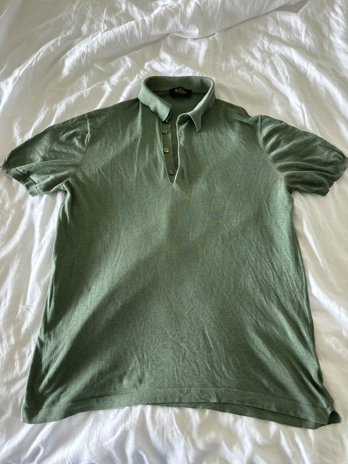Loro Piana Loro piana green polo t Size US M / EU 48-50 / 2 - 3 Thumbnail