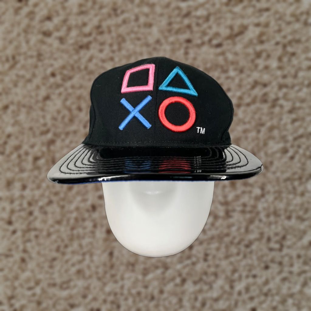 Vintage PlayStation Hat Cap Snap Back Adult One Size Black Logo Size ONE SIZE - 1 Thumbnail