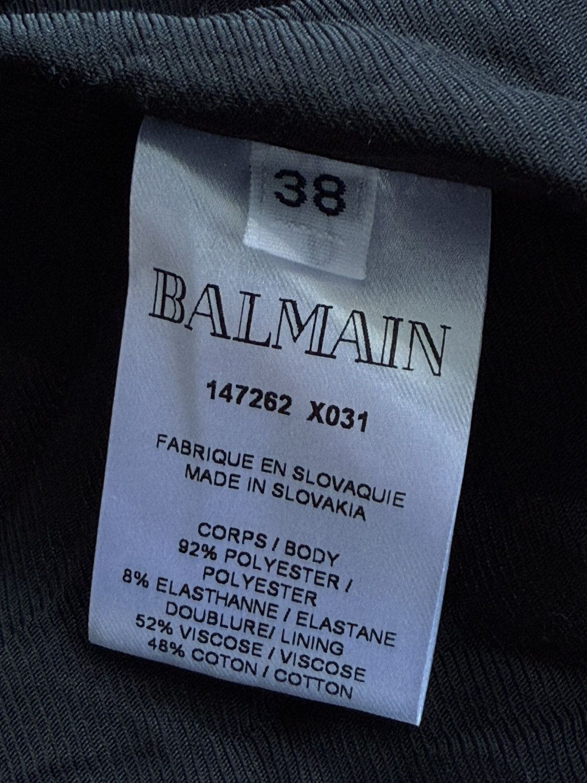 Balmain Balmain - Black Stardust Double Breasted Velvet Coat Size XS / US 0-2 / IT 36-38 - 9 Thumbnail