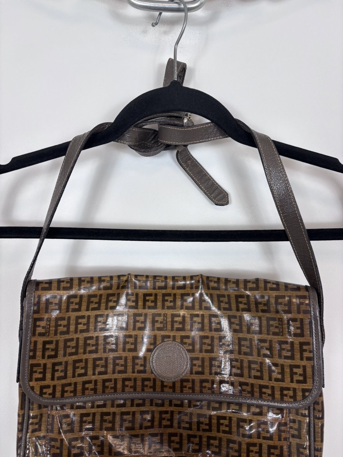 Fendi Vintage Fendi Zucchino Orange Brown Monogram Shoulder Bag Size ONE SIZE - 2 Thumbnail