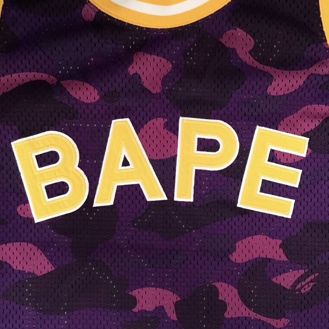 Bape BAPE STA Purple camo basketball tank top a bathing ape Size US XL / EU 56 / 4 - 3 Thumbnail