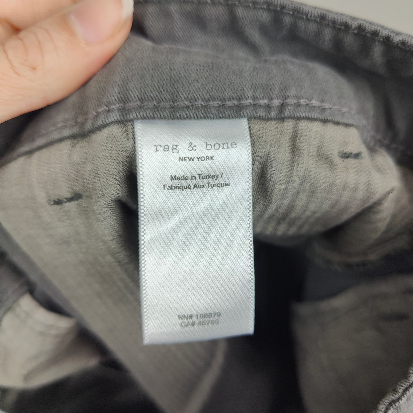 Rag & Bone Rag & Bone Chino Pants Mens 31 Gray Slim Fit Casual Size US 31 - 9 Thumbnail