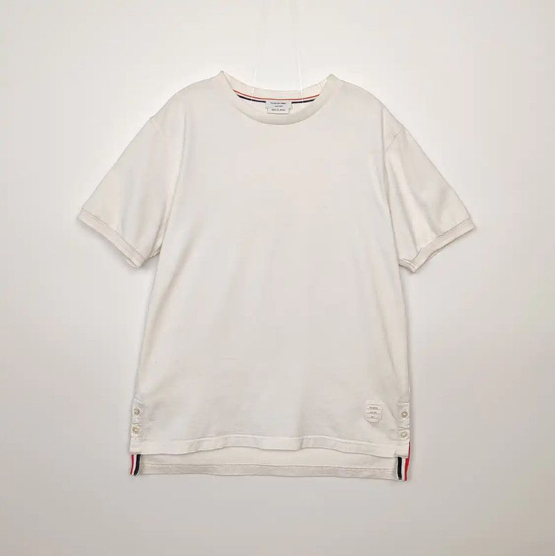 Thom Browne Thom Browne White Cotton T-Shirt for Women 0089 Size M / US 6-8 / IT 42-44 - 1 Thumbnail
