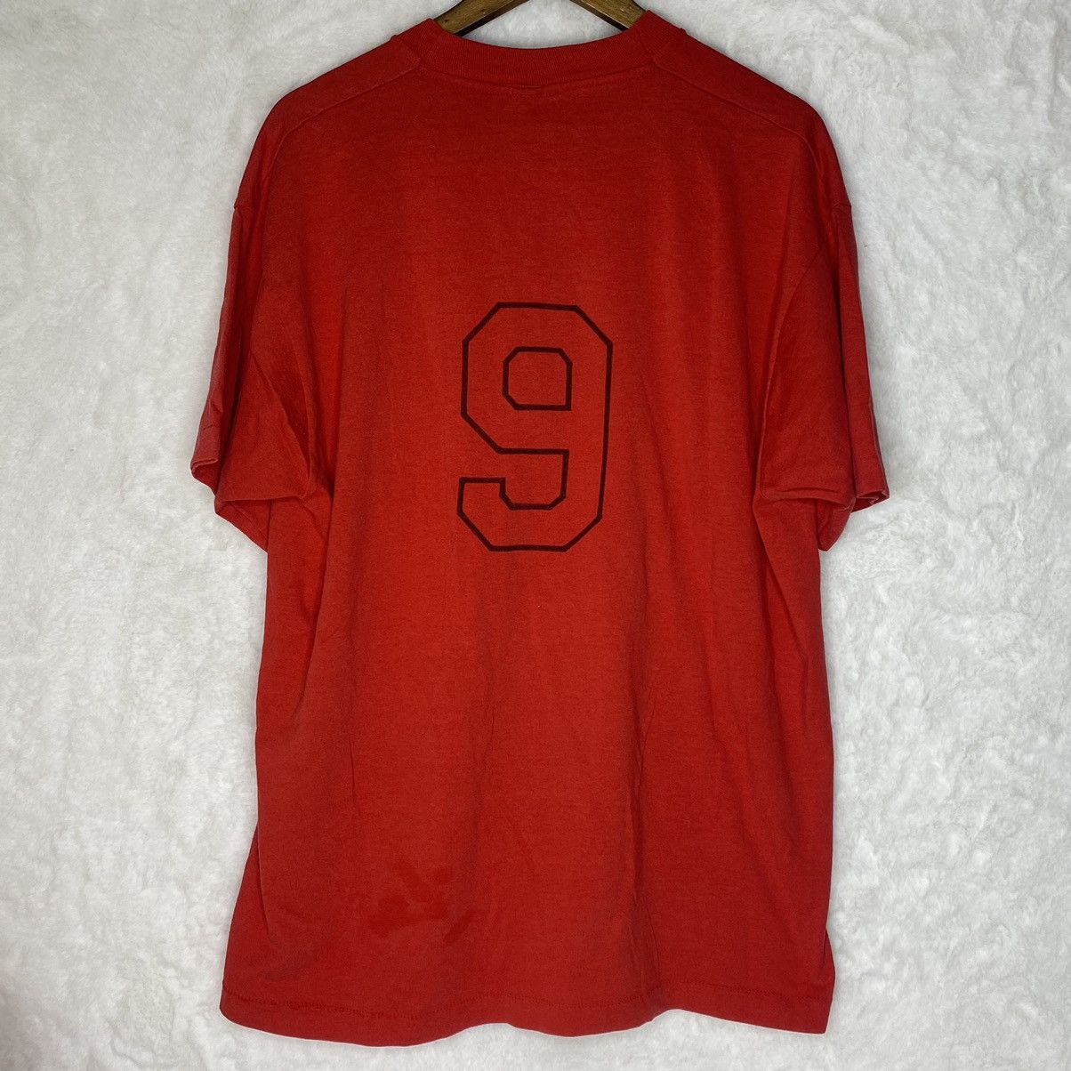 NFL × Vintage Vintage Arkansas Razorbacks Red Football T Shirt 2XL Size US XXL / EU 58 / 5 - 2 Thumbnail