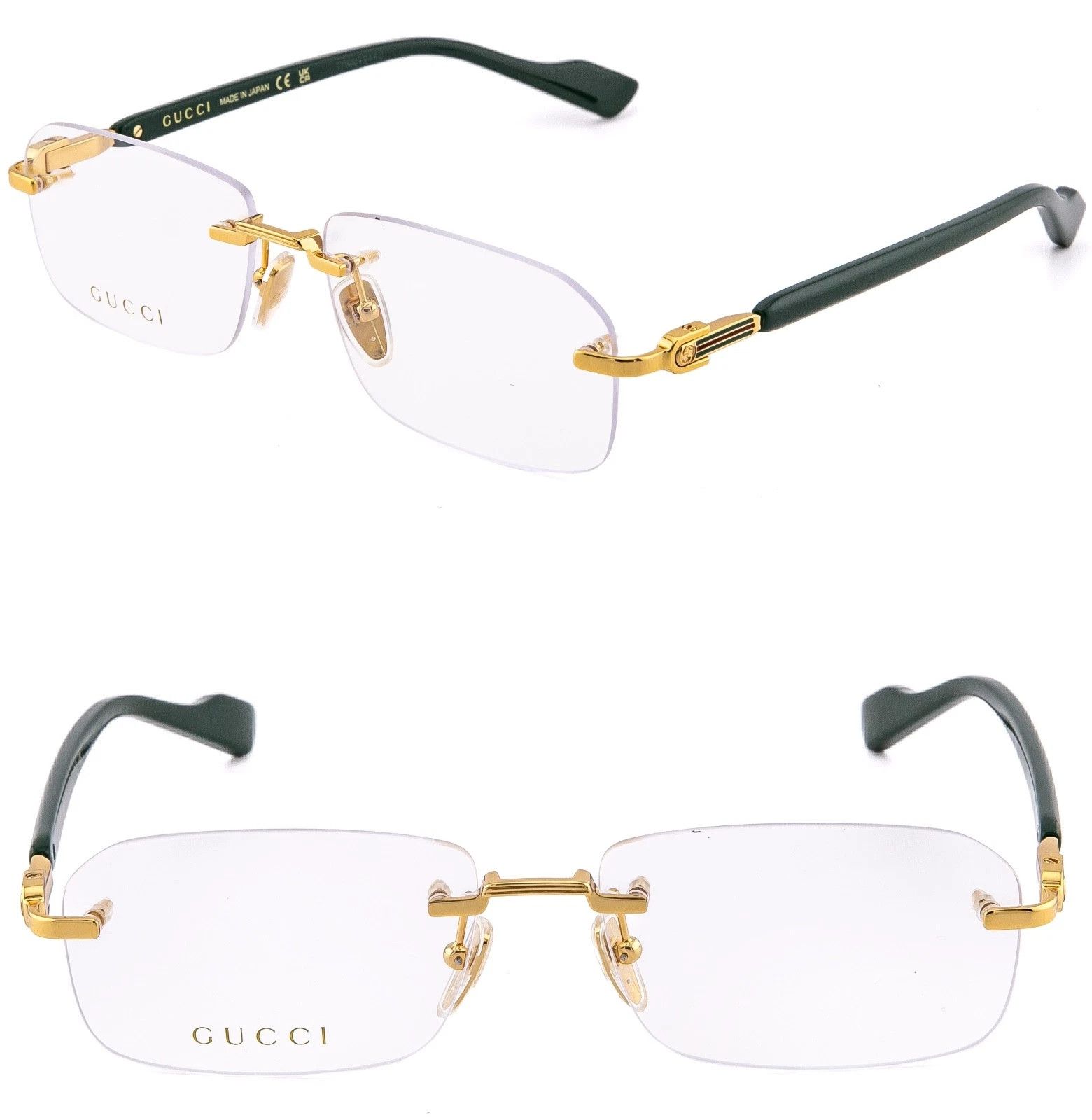 Gucci GUCCI GG1221O 1221 Classic Narrow Eyeglasses 005 GG1221 Size ONE SIZE - 1 Thumbnail