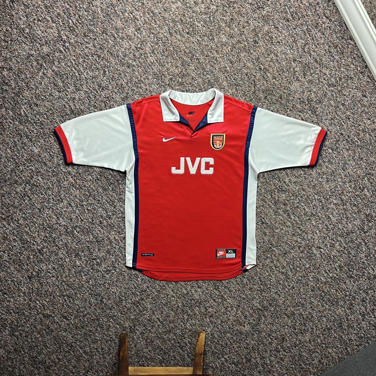 Nike × Vintage Arsenal 1998 1999 Home Football Shirt Soccer Jersey Size US XS / EU 42 / 0 - 1 Thumbnail