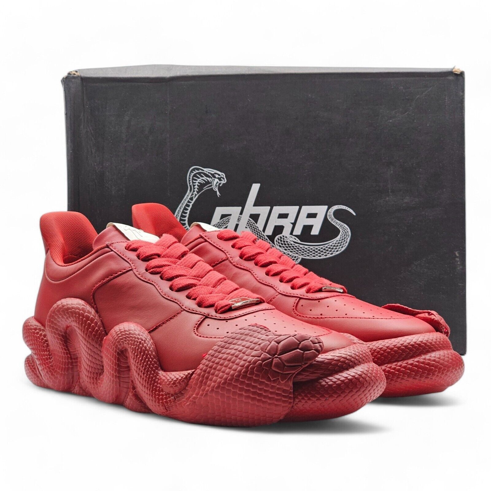 Giuseppe Zanotti Cobras Sneakers - Leather - Red - 44.5 11.5 US $995 Size US 11.5 / EU 44-45 - 11 Thumbnail