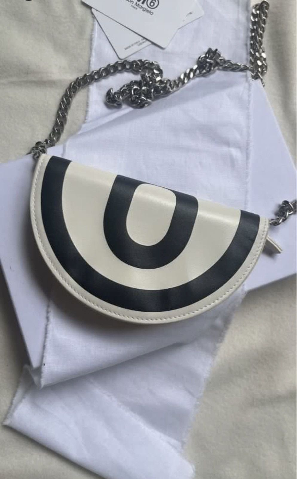 Maison Margiela Maison Margiela MM6 Hakf Circle Chain Bag Size ONE SIZE - 2 Thumbnail