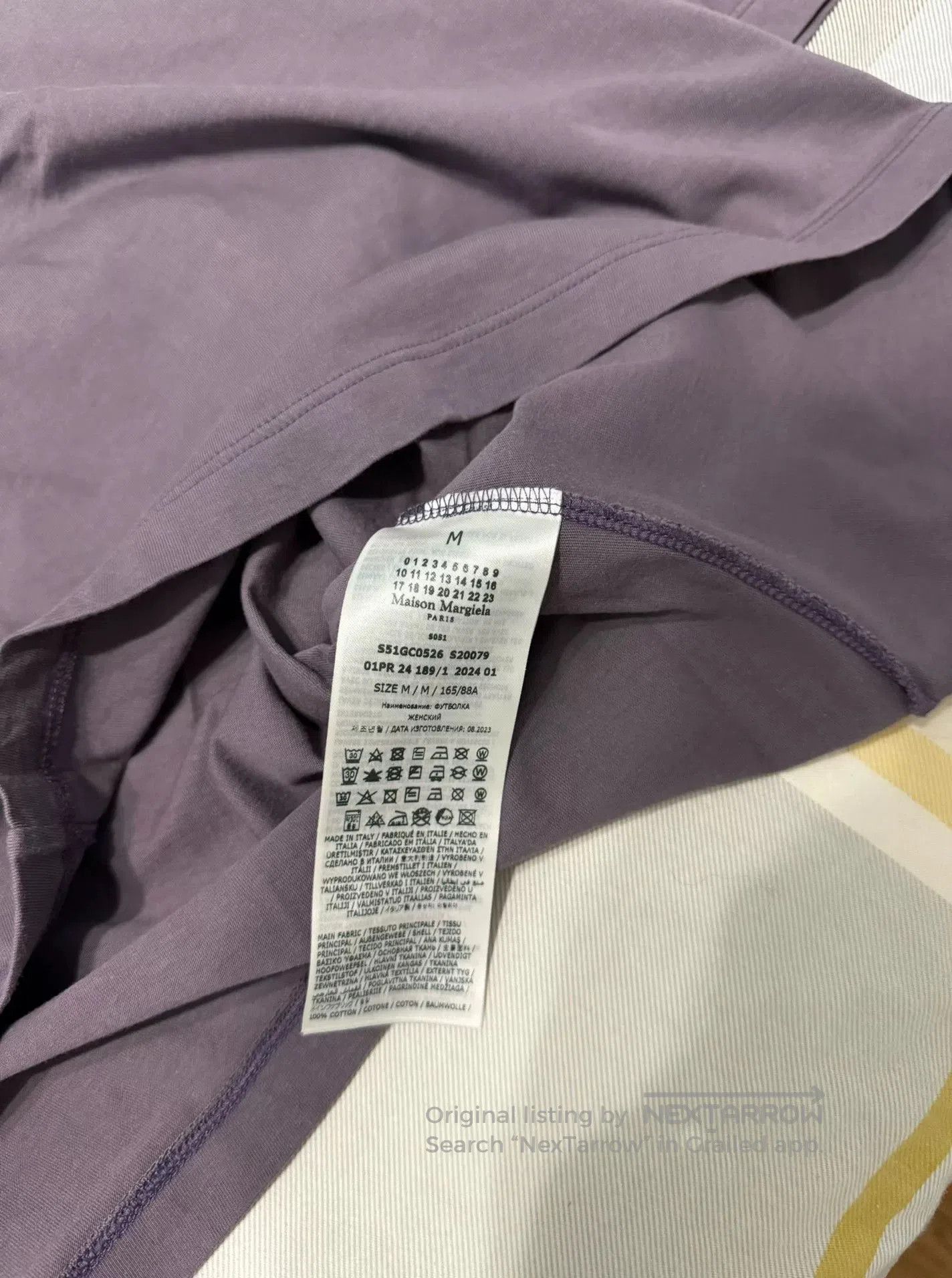 Maison Margiela Maison Margiela Women's Purple Gradient T-Shirt. Size S / US 4 / IT 40 - 5 Thumbnail